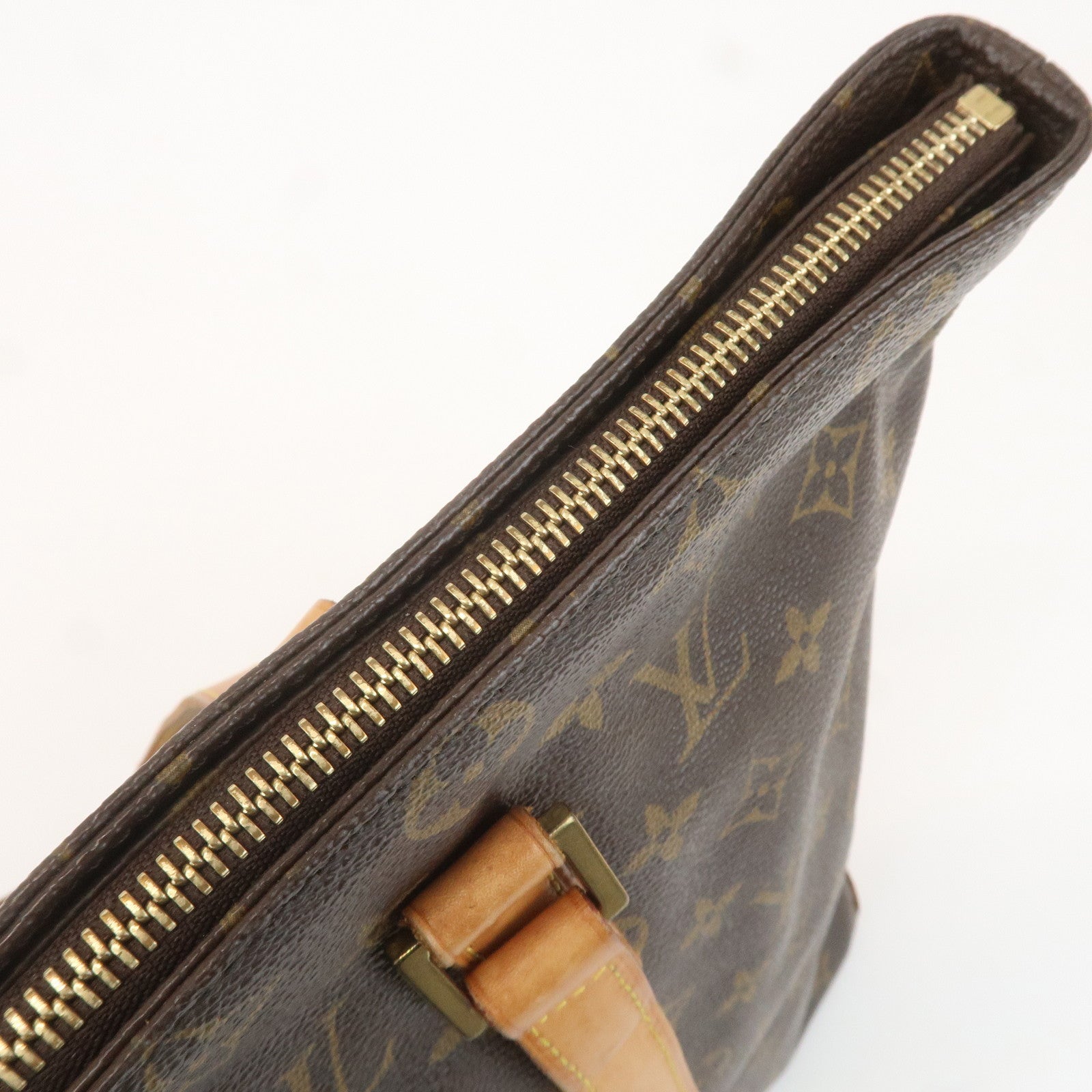 Louis Vuitton Monogram Cabas Mezzo Tote Bag Brown M51151