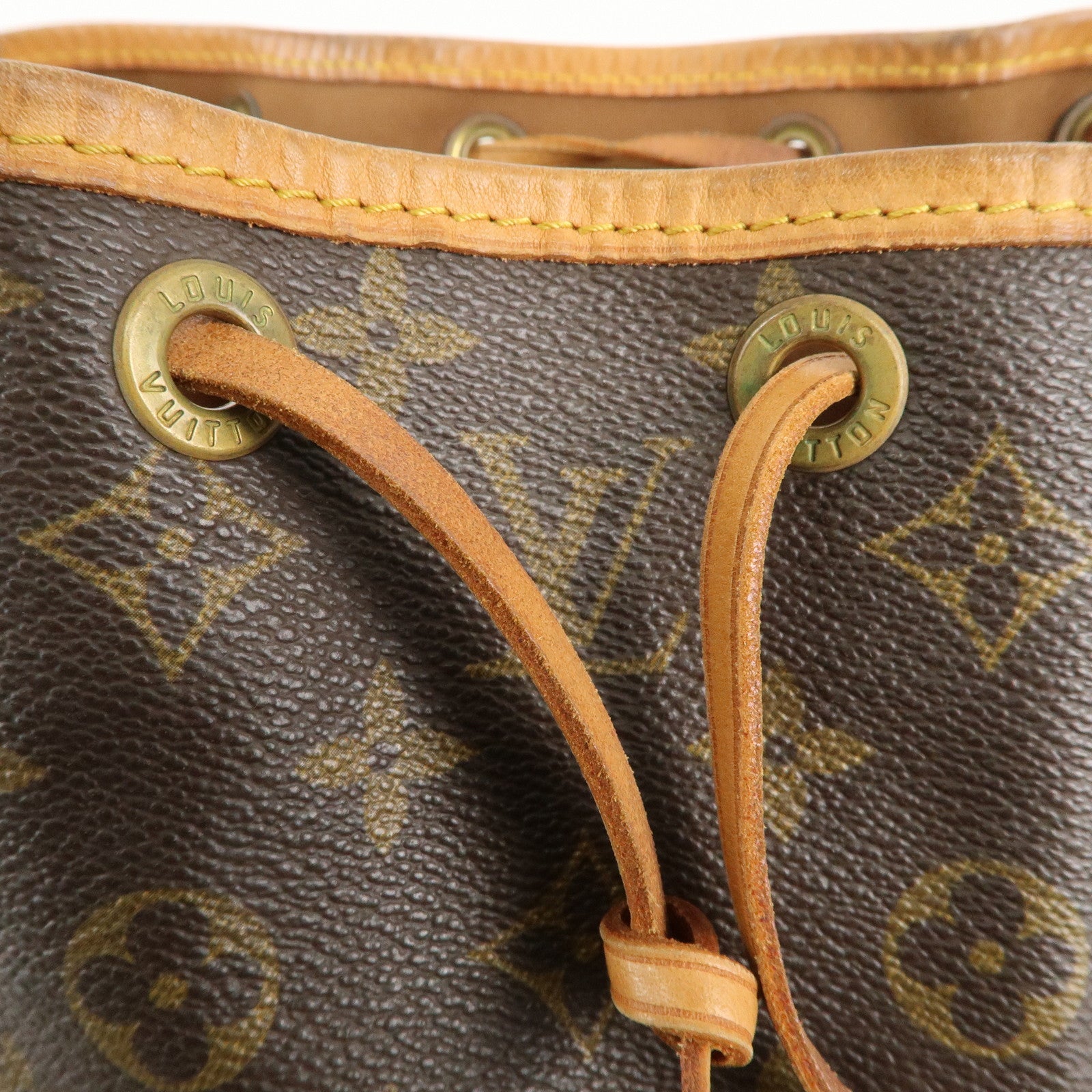 Louis Vuitton Monogram Petit Noe Shoulder Bag Brown M42226