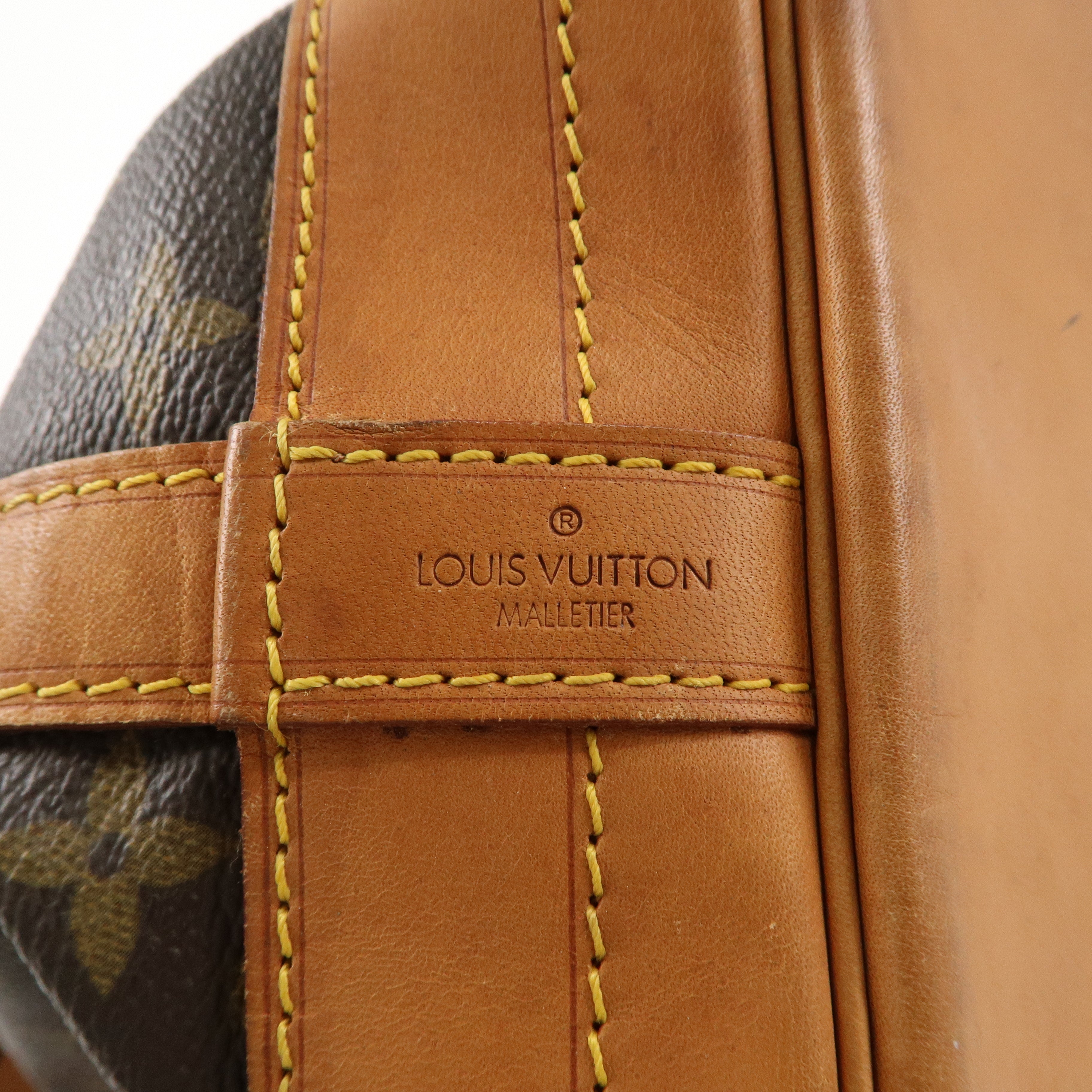 Louis Vuitton Monogram Noe Shoulder Bag Brown M42224