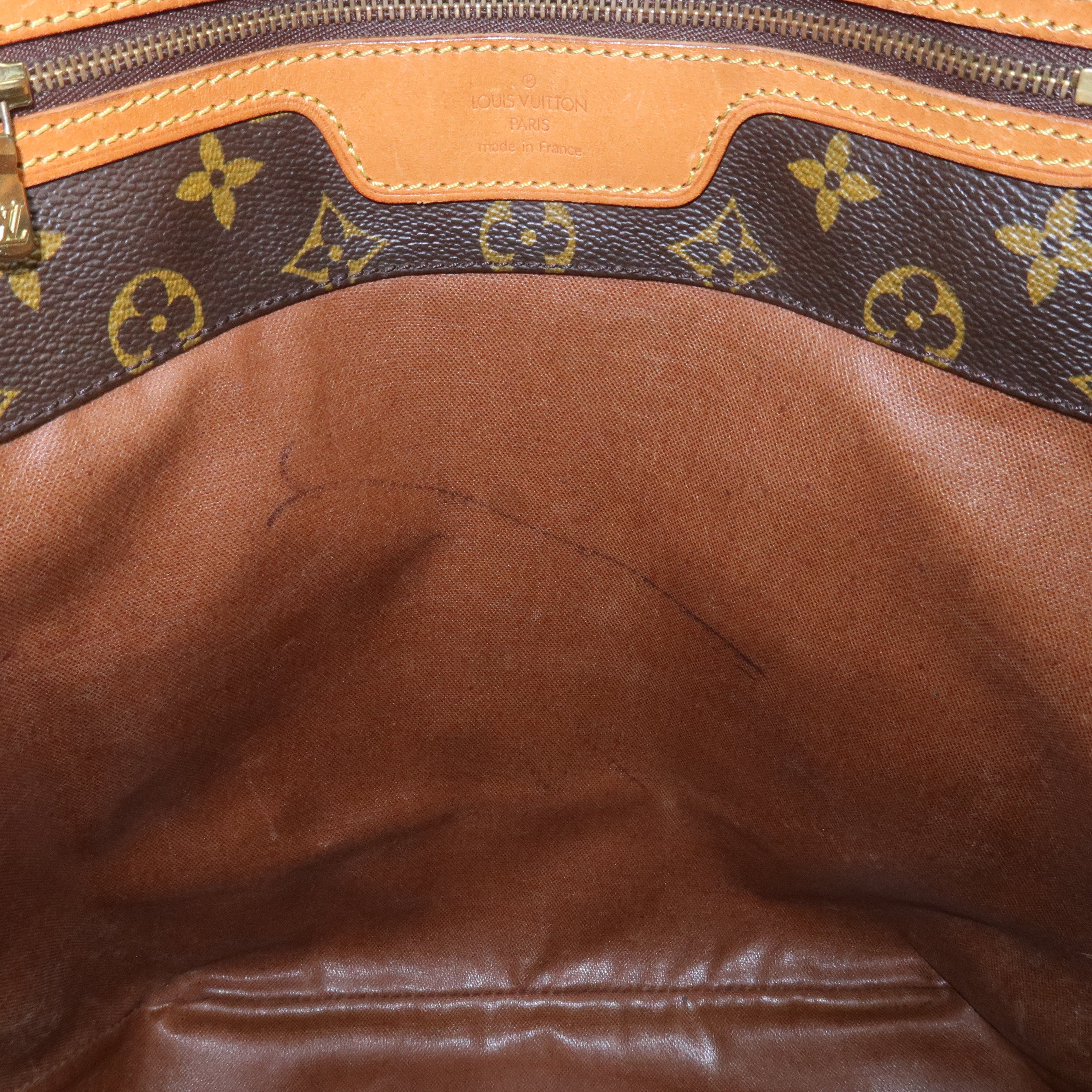 Louis Vuitton Monogram Sac Shopping Shoulder Bag Brown M51108