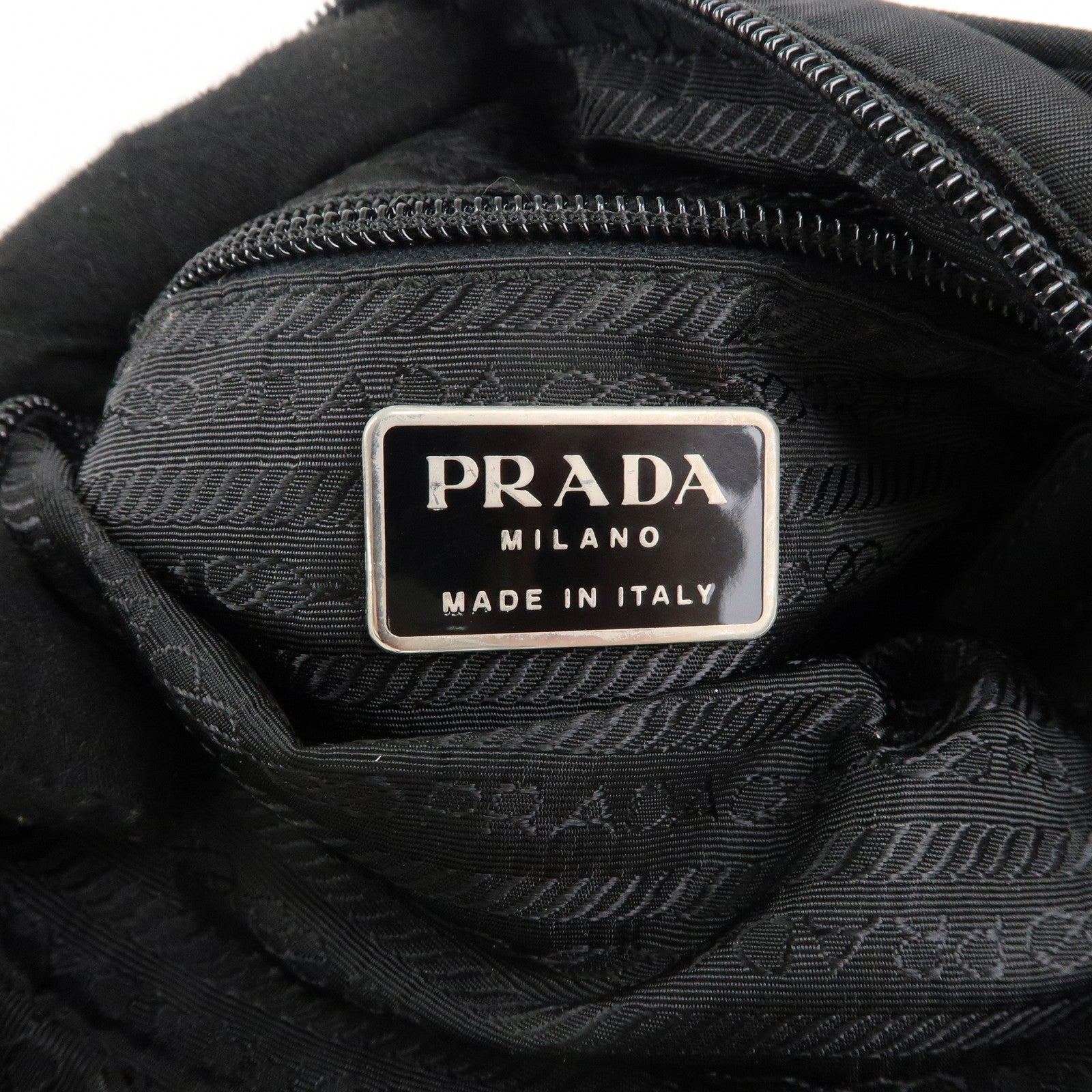 PRADA Sports Nylon Small Shoulder Bag Crossbody Bag Black B8675