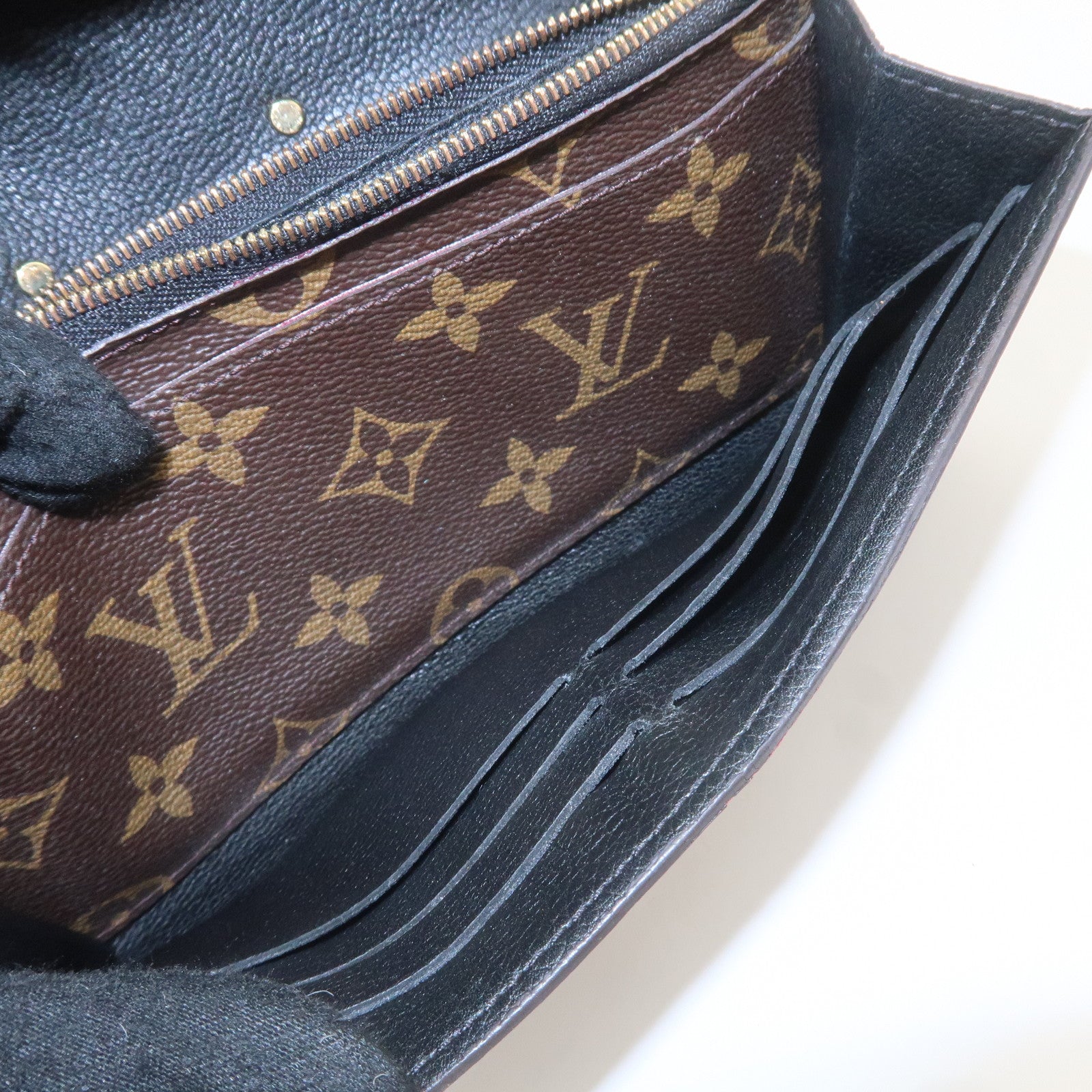 Louis Vuitton Monogram Portefeuille Pallas Wallet Noir M58415