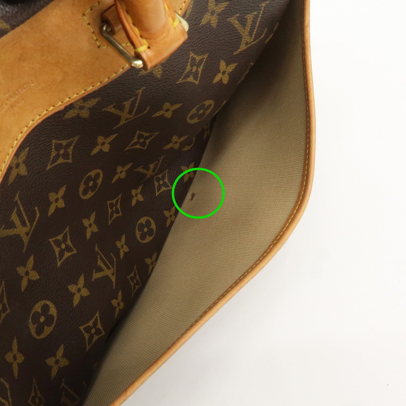 Louis Vuitton Monogram Deauville Hand Bag Brown M47270