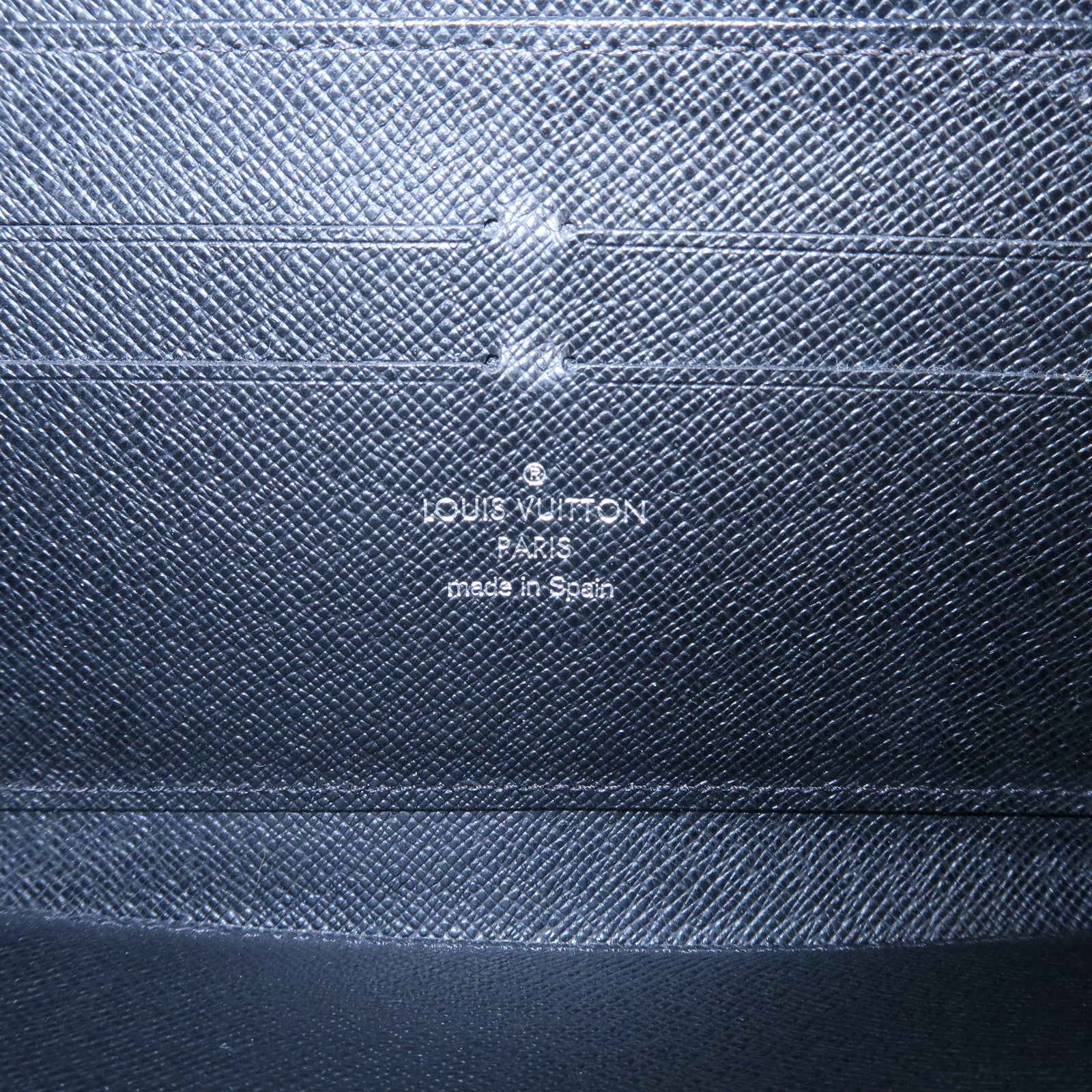 Louis Vuitton Epi Zippy Wallet Zip Round Long Wallet Black M60072