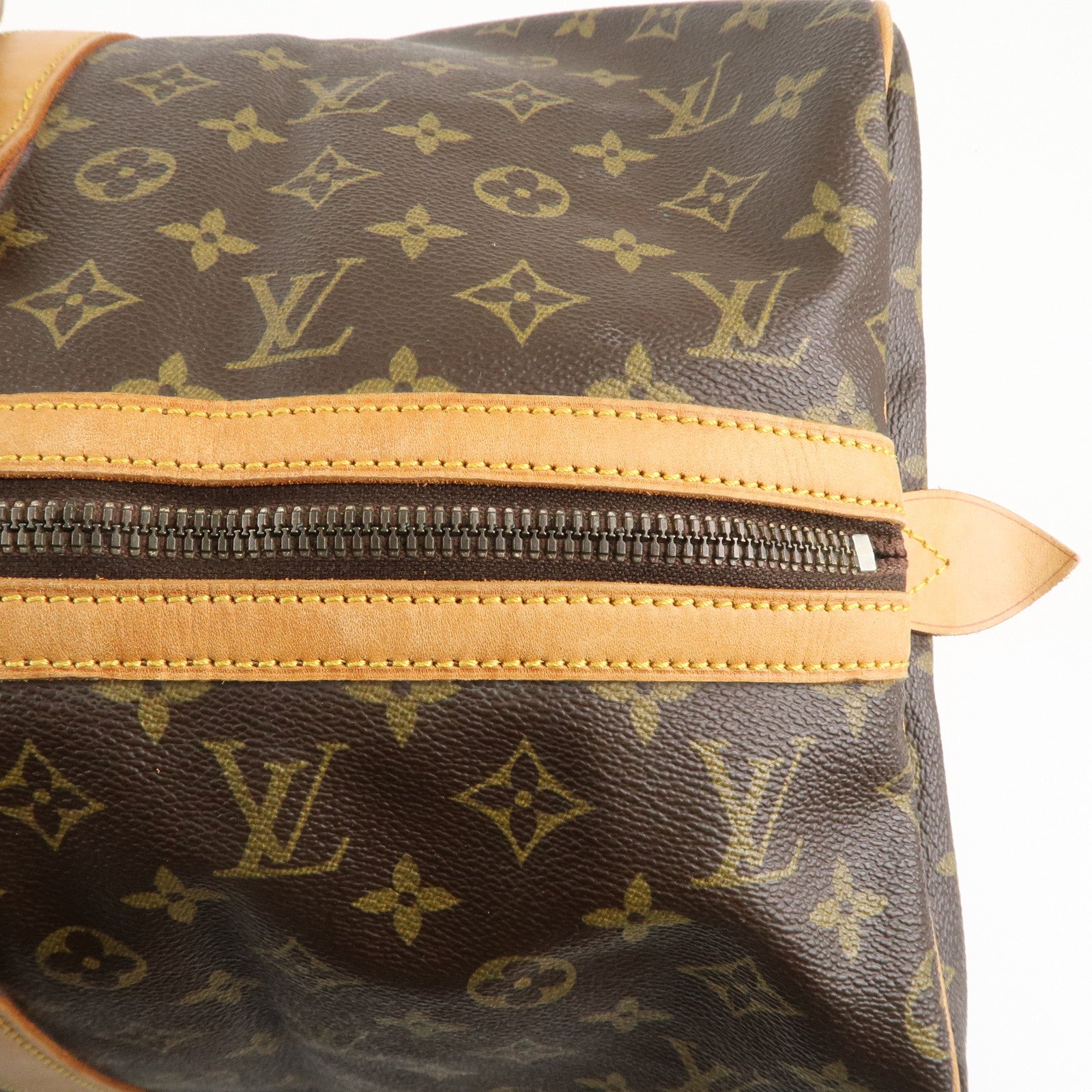 Louis Vuitton Monogram Sac Souple 55 Boston Bag Brown M41622