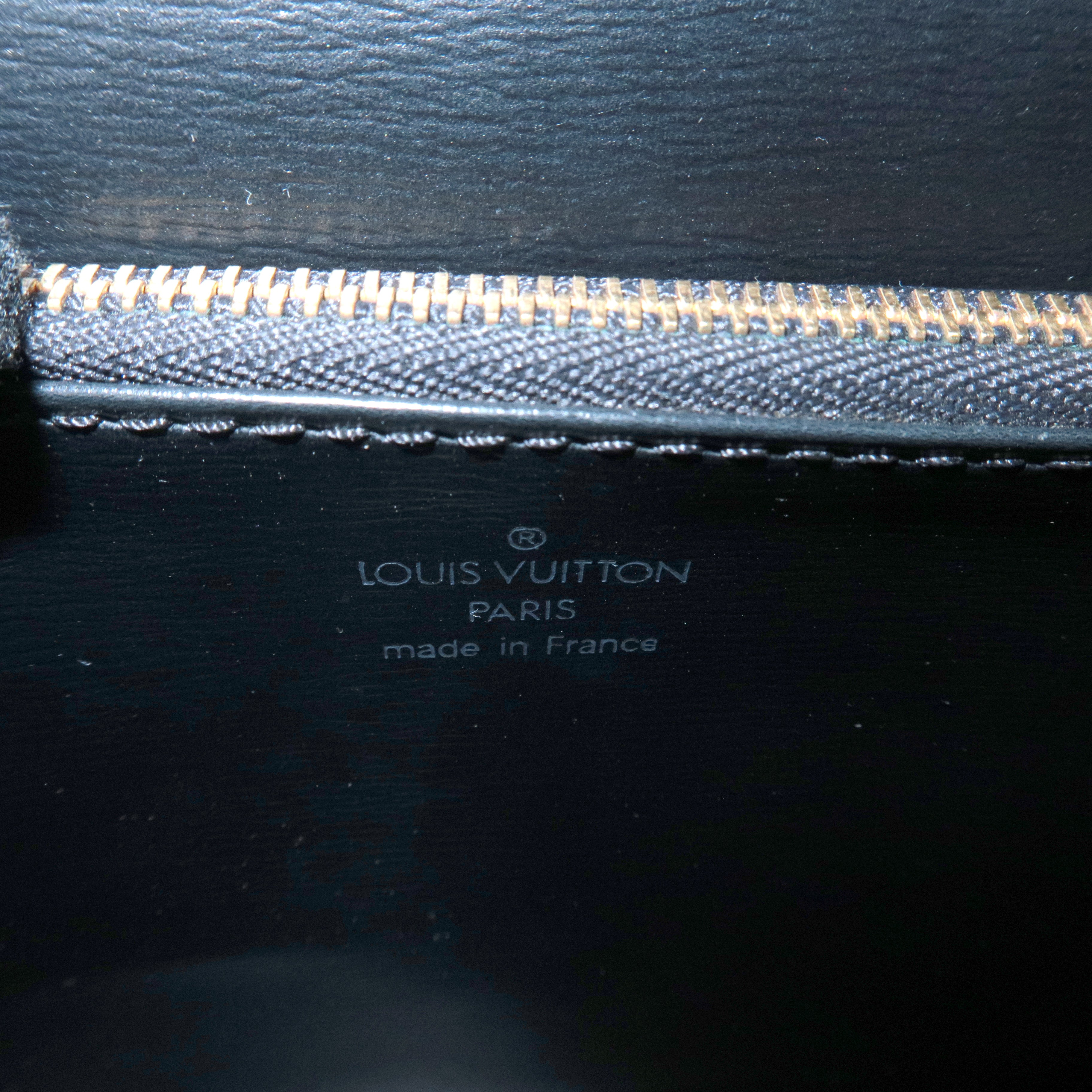 Louis Vuitton Epi Leather Malesherbes Hand Bag Black M52372