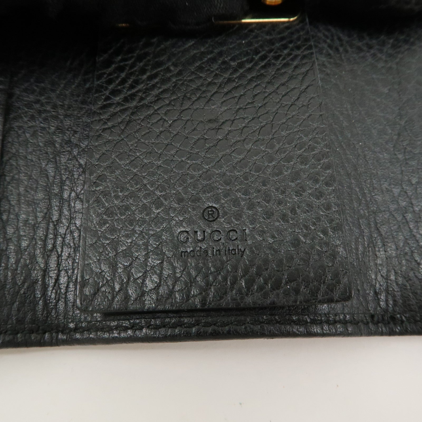 GUCCI Set of 2  GG Marmont Leather 6 Key Cases Black 456118