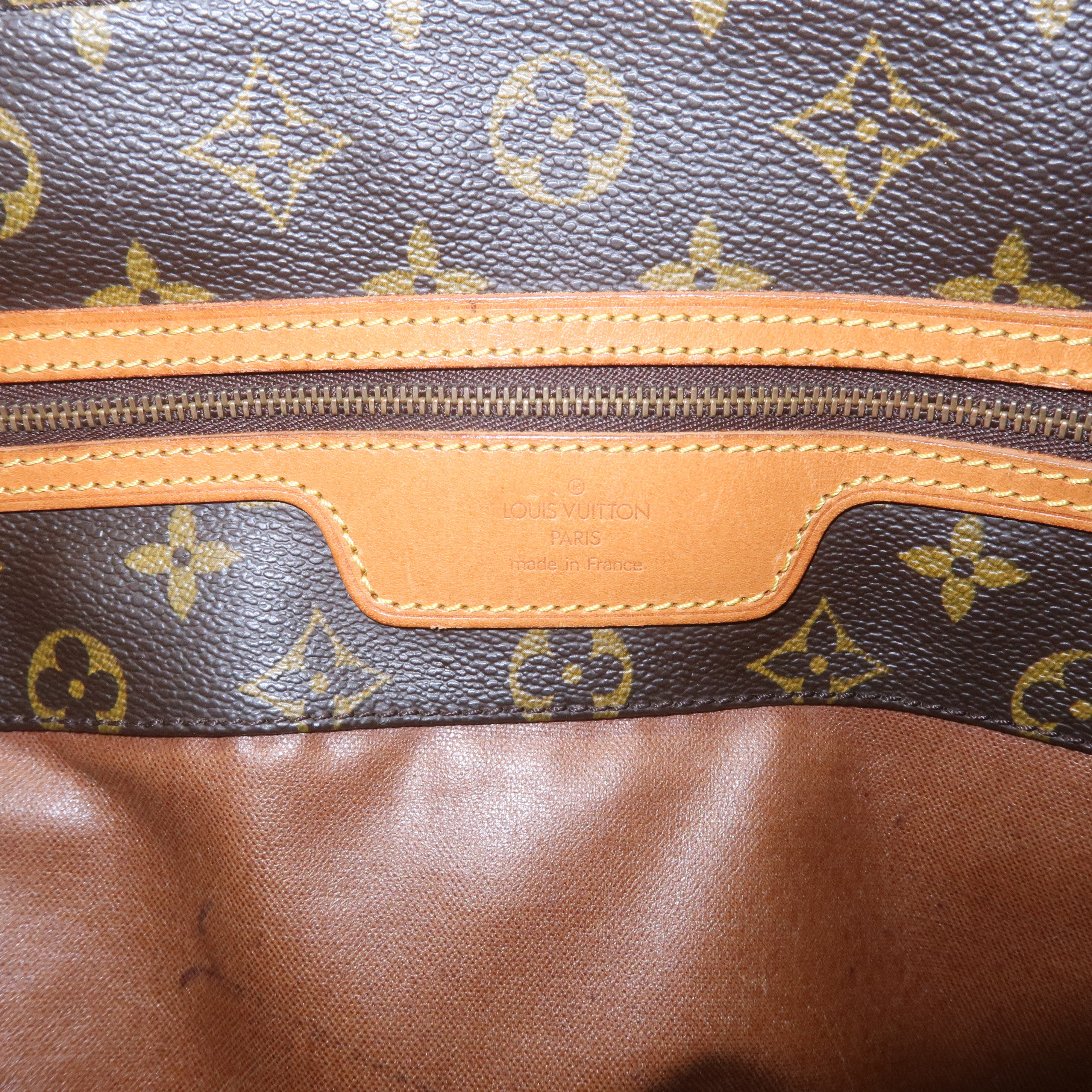 Louis Vuitton Monogram Sac Shopping Shoulder Bag Brown M51108