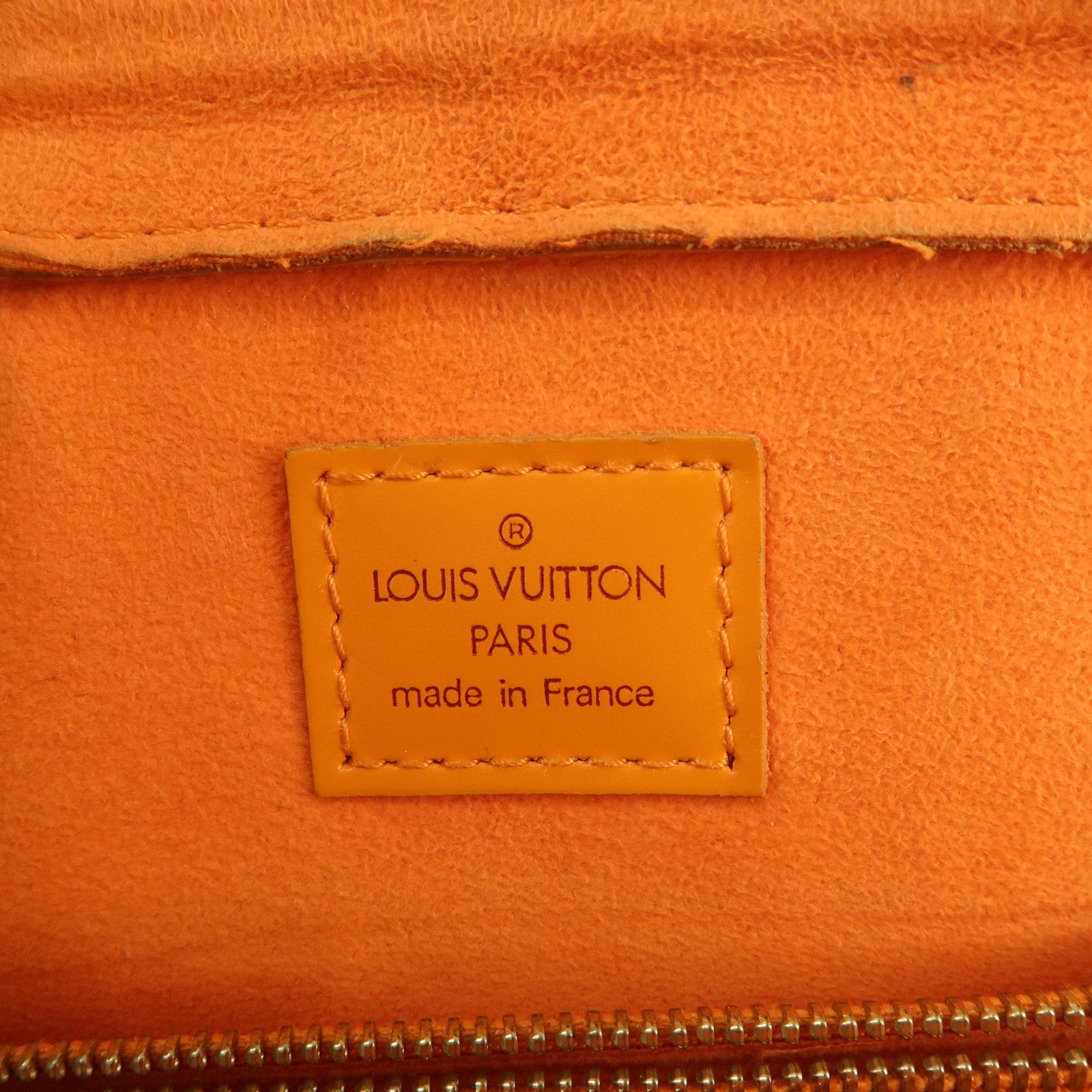 Louis Vuitton Epi Pon Neuf Hand Bag Mandarin Orange M5205H