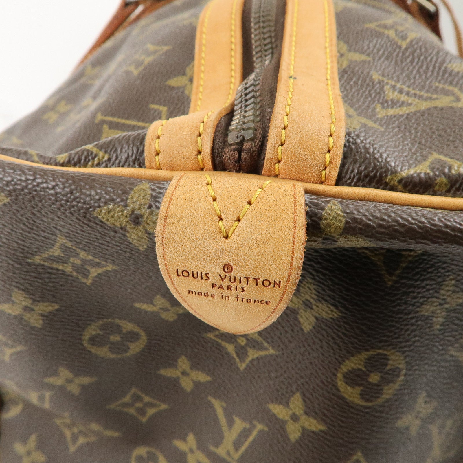 Louis Vuitton Monogram Sac Souple 55 Boston Bag Brown M41622