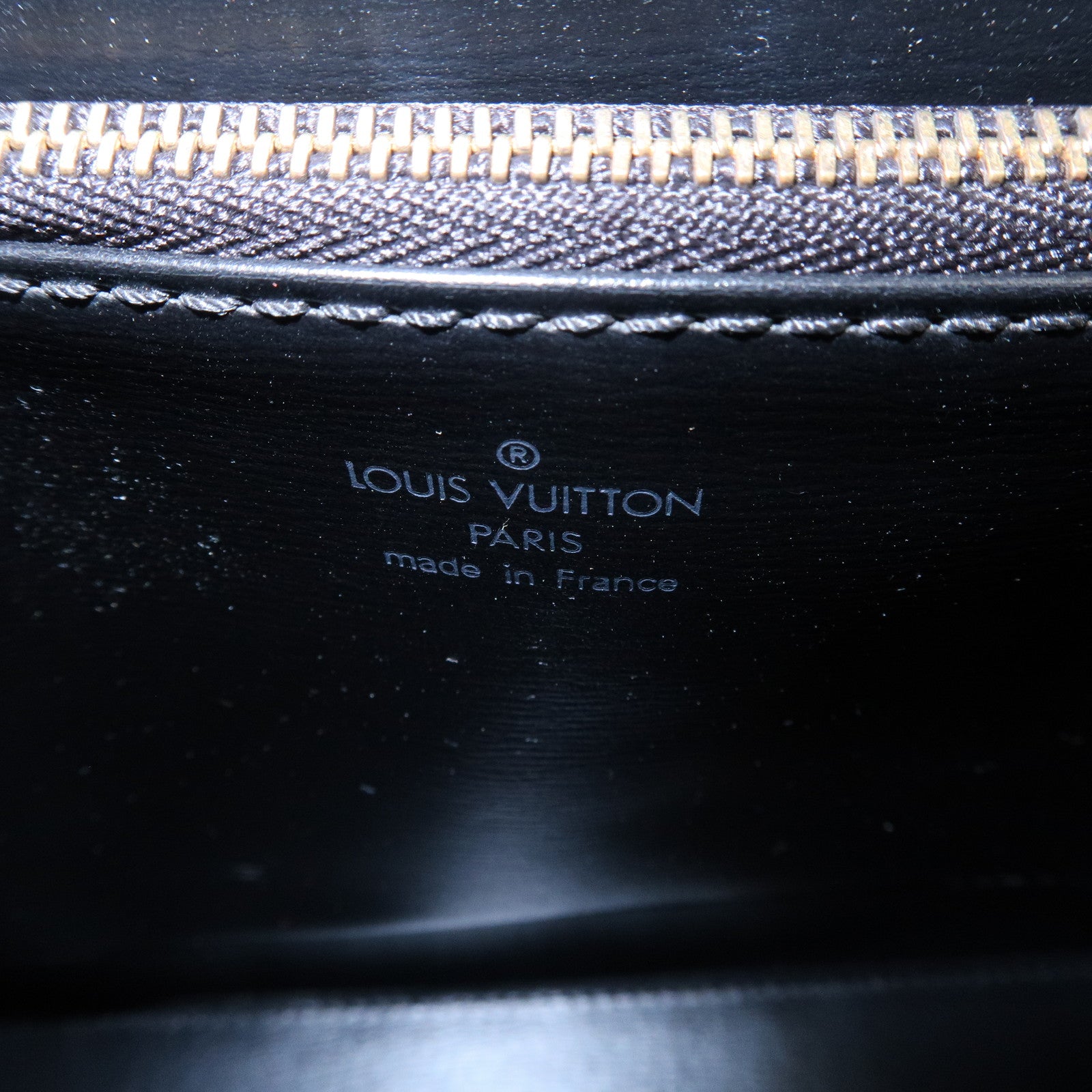 Louis Vuitton Epi Leather Malesherbes Hand Bag Black M52372