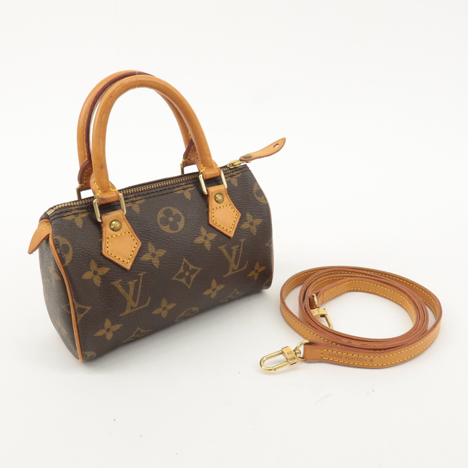 Louis Vuitton Monogram Mini Speedy 
Strap M41534 J00145