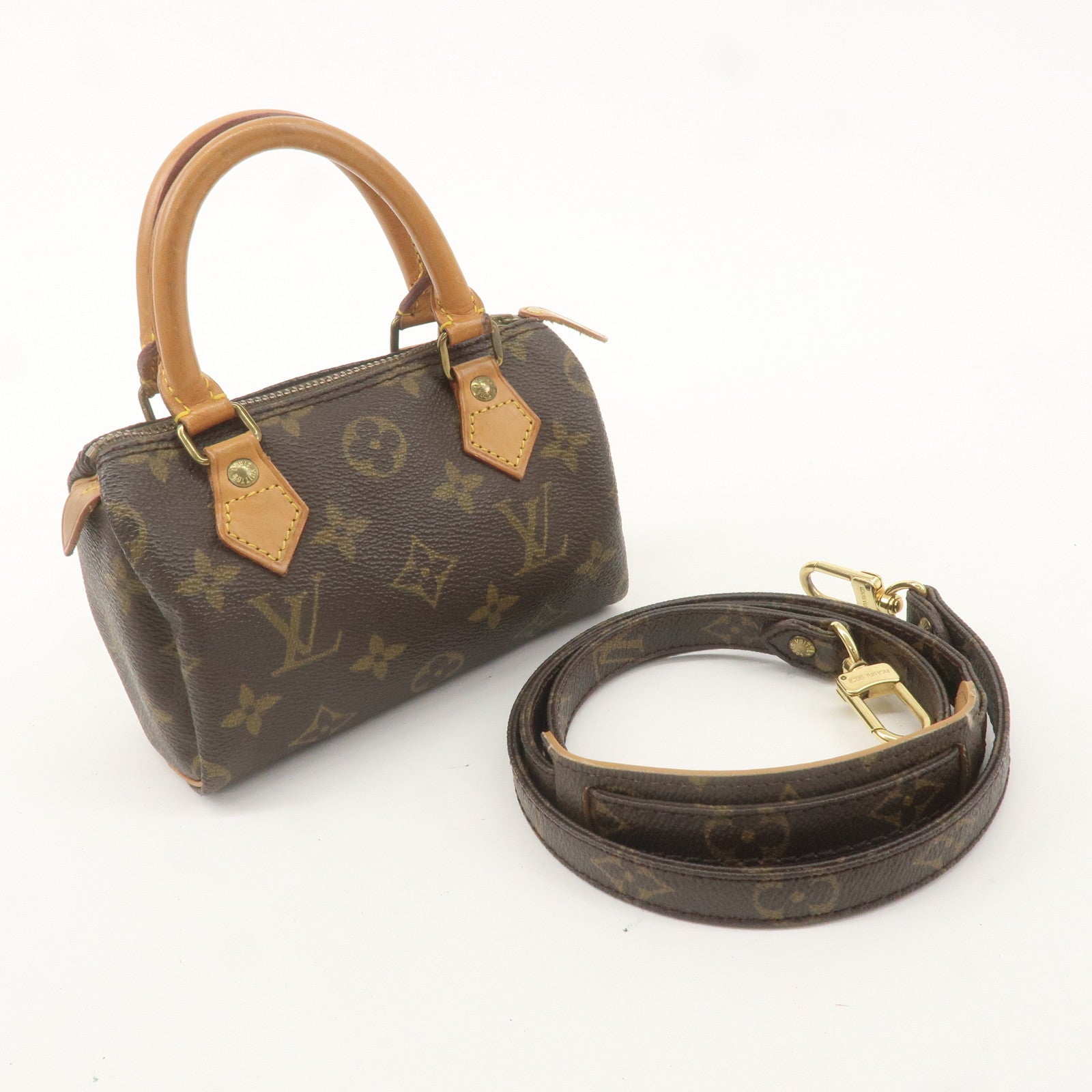 Louis Vuitton Monogram Mini Speedy 
Strap M41534 J75010