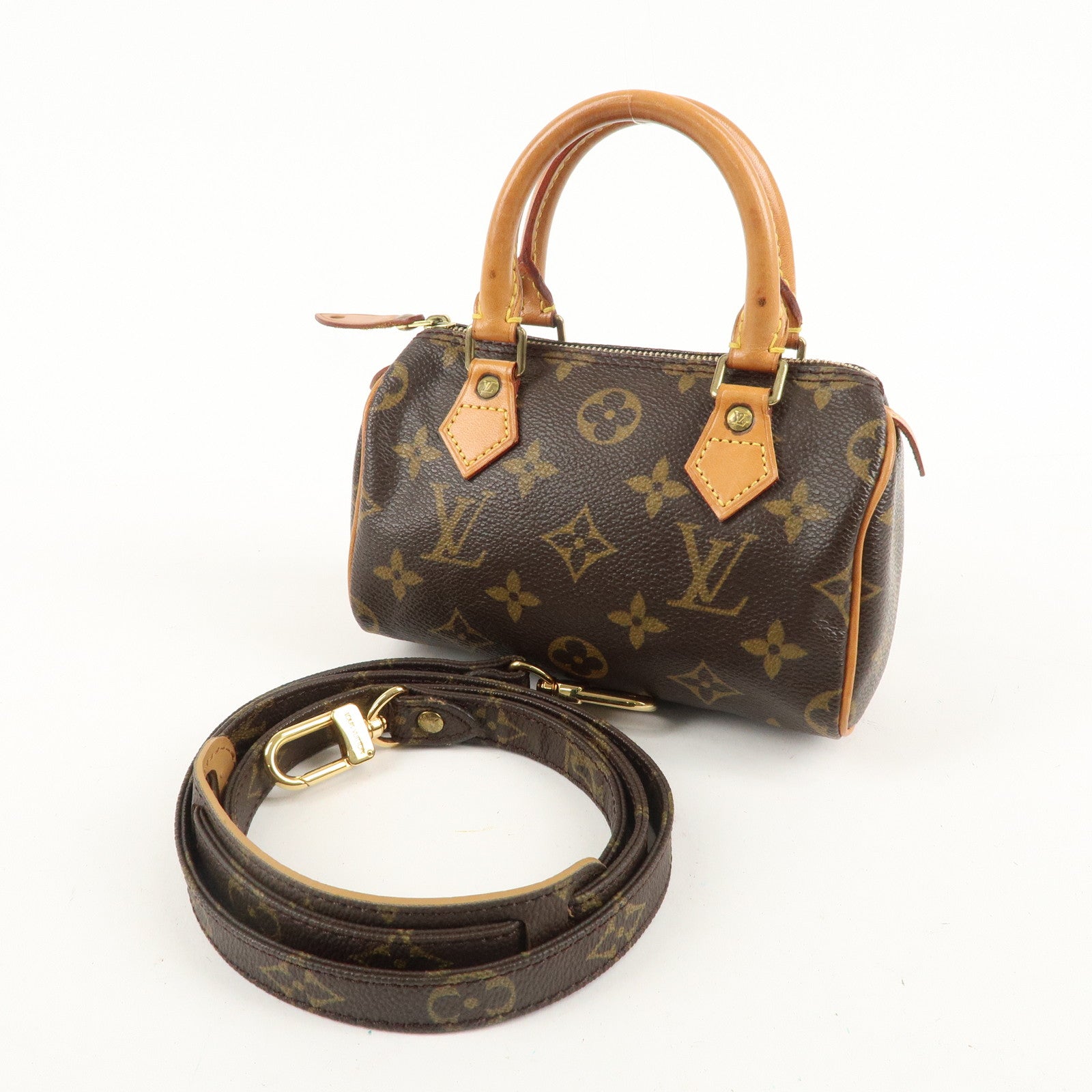 Louis Vuitton Monogram Mini Speedy 
Shoulder Strap M41534/J75010