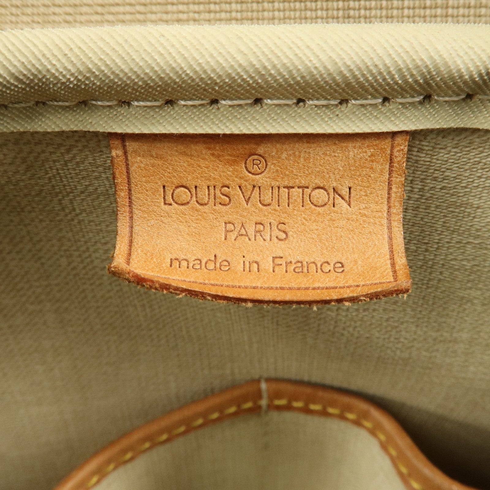 Louis Vuitton Monogram Deauville Hand Bag Brown M47270