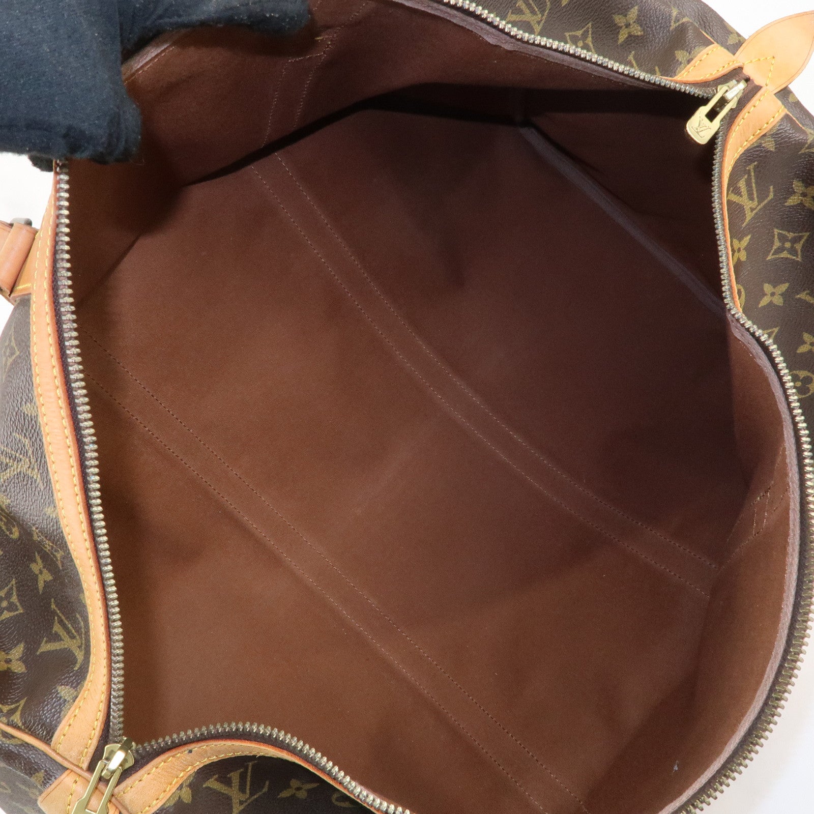 Louis Vuitton Monogram Sac Souple 55 Boston Bag Brown M41622