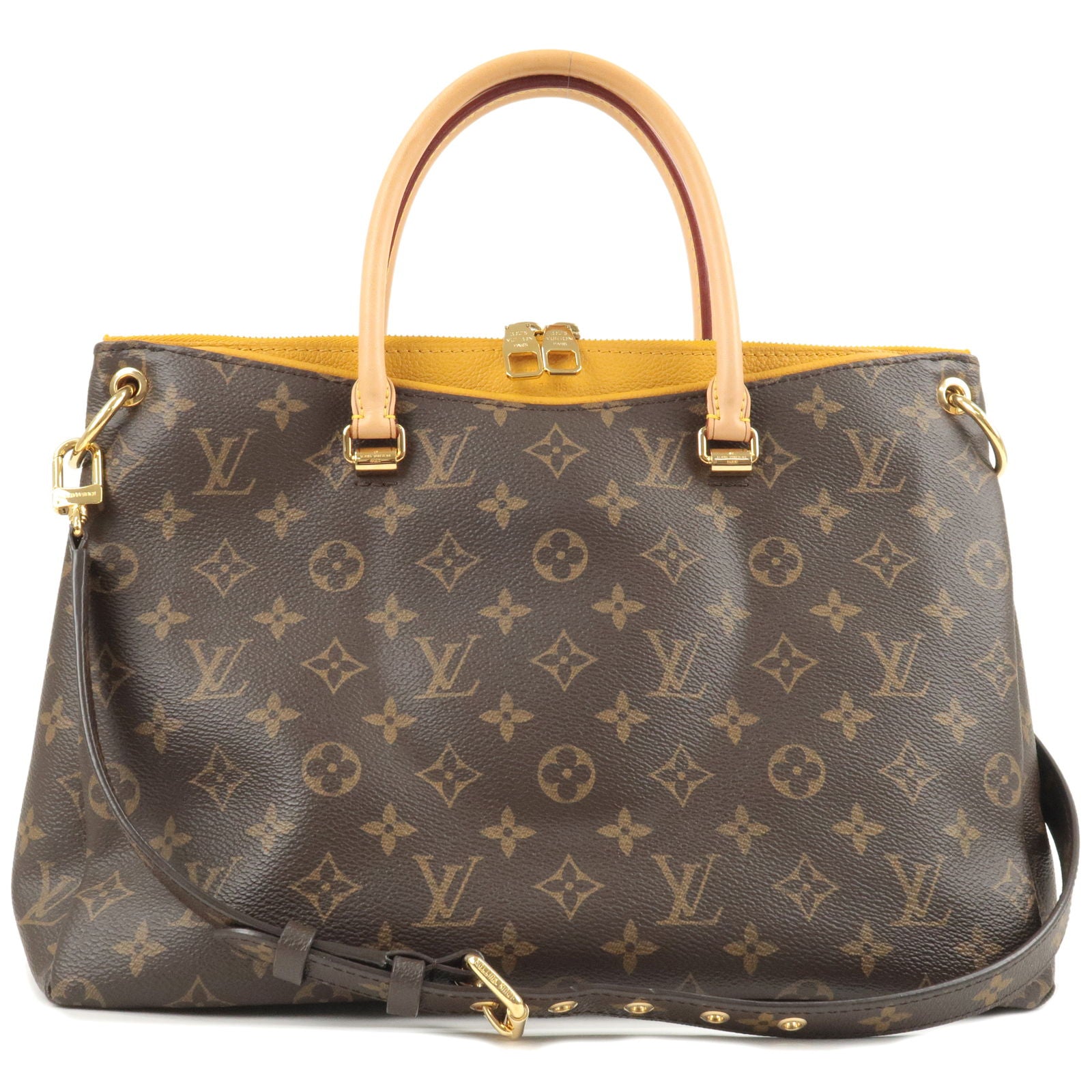 Louis-Vuitton-Monogram-Pallas-MM-2-Way-Bag-Hand-Bag-M40929