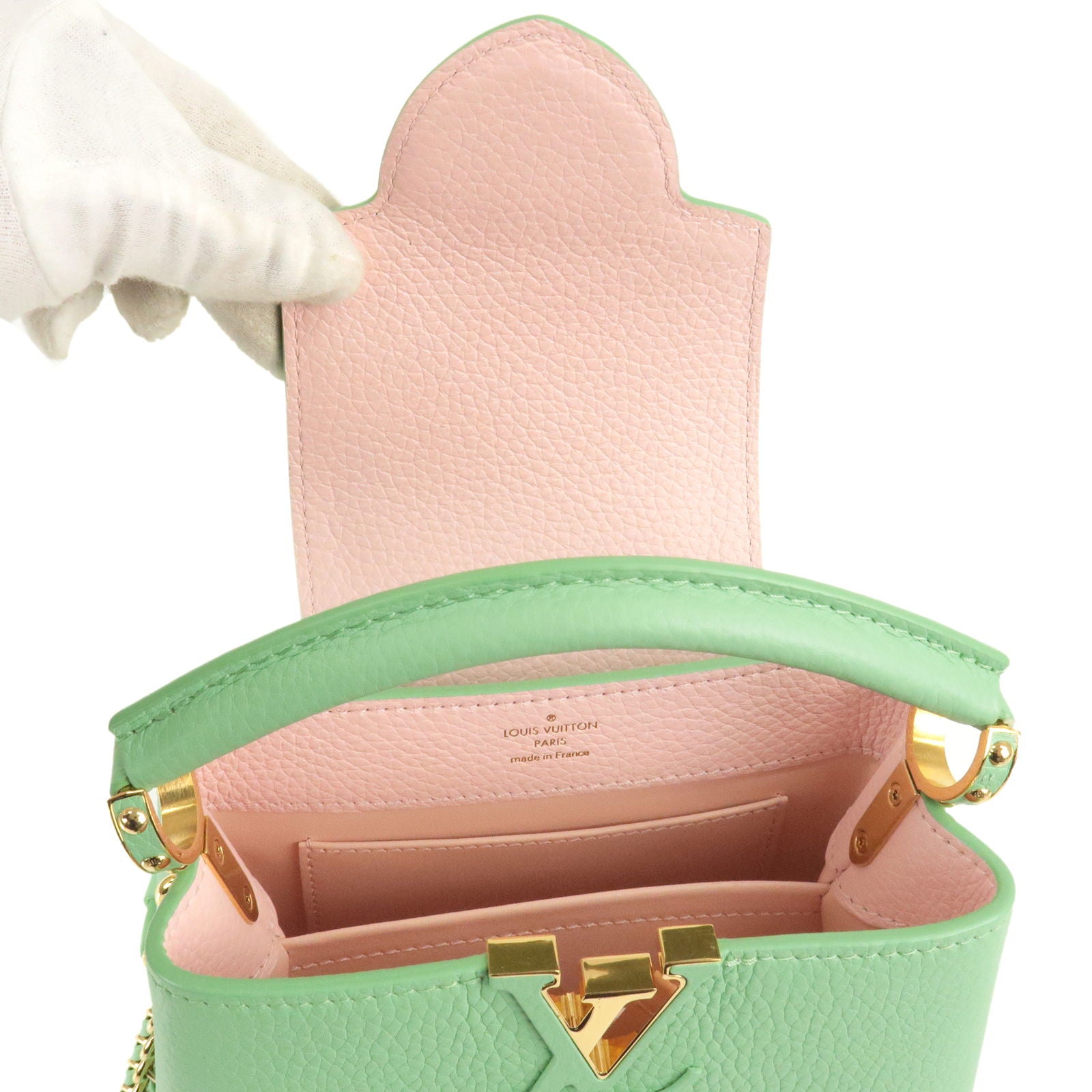 Louis Vuitton Capucines Mini 2Way Hand Bag Green M59928