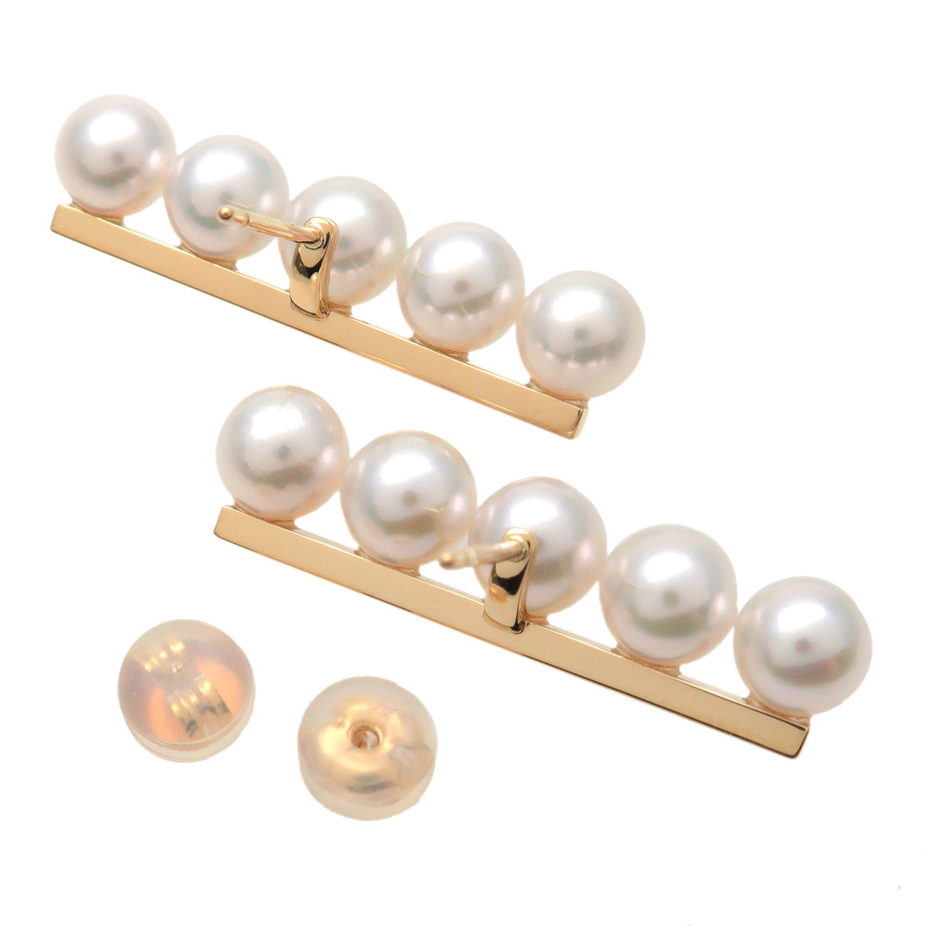 TASAKI Pearl Balance Plus Earrings K18YG 750YG Pearl Yellow Gold