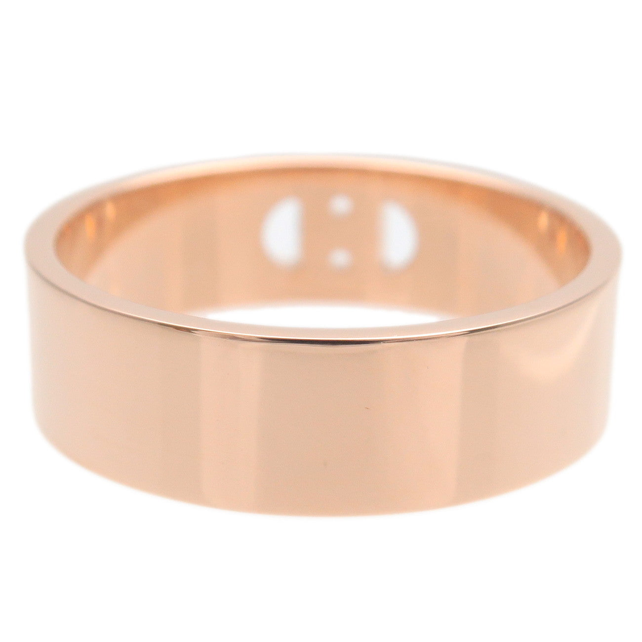 Hermes H Dunkle Diamond Ring PM K18PG Rose Gold #52 US6-6.5