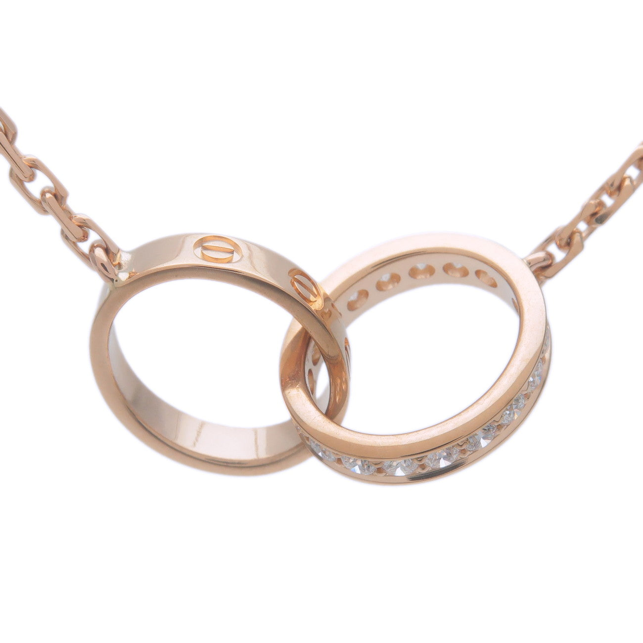 Cartier-Baby-Love-Diamond-Necklace-K18PG-750PG-Rose-Gold