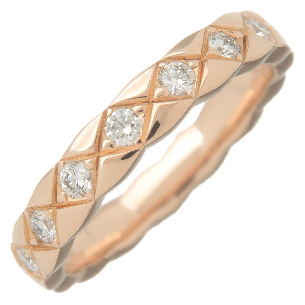 CHANEL-COCO-Crush-Ring-Mini-16P-Diamond-K18PG-750PG-Rose-Gold-#46