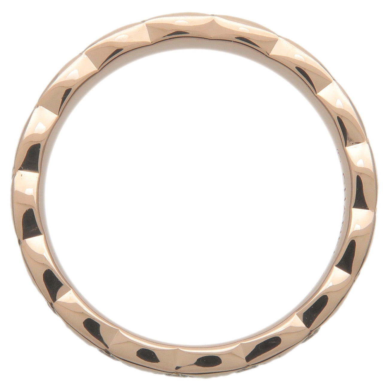 CHANEL COCO Crush Ring Mini 16P Diamond K18PG 750PG Rose Gold #46