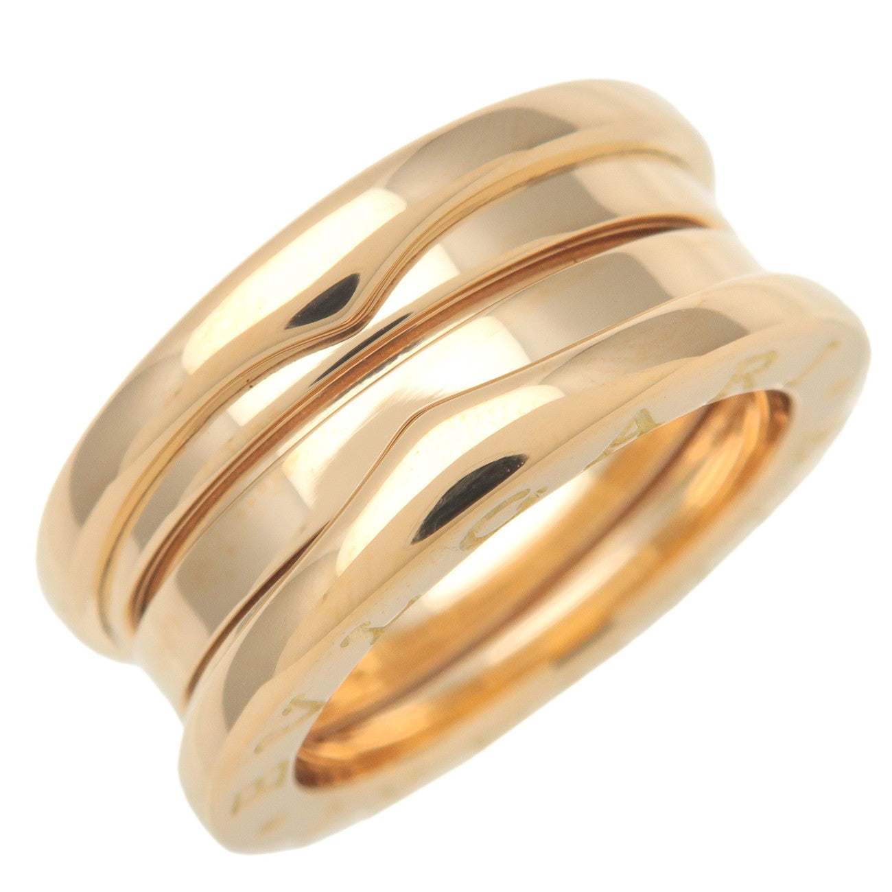 BVLGARI-B-zero1-3-Band-Ring-K18-750-Yellow-Gold-#50-US5-5.5-EU50