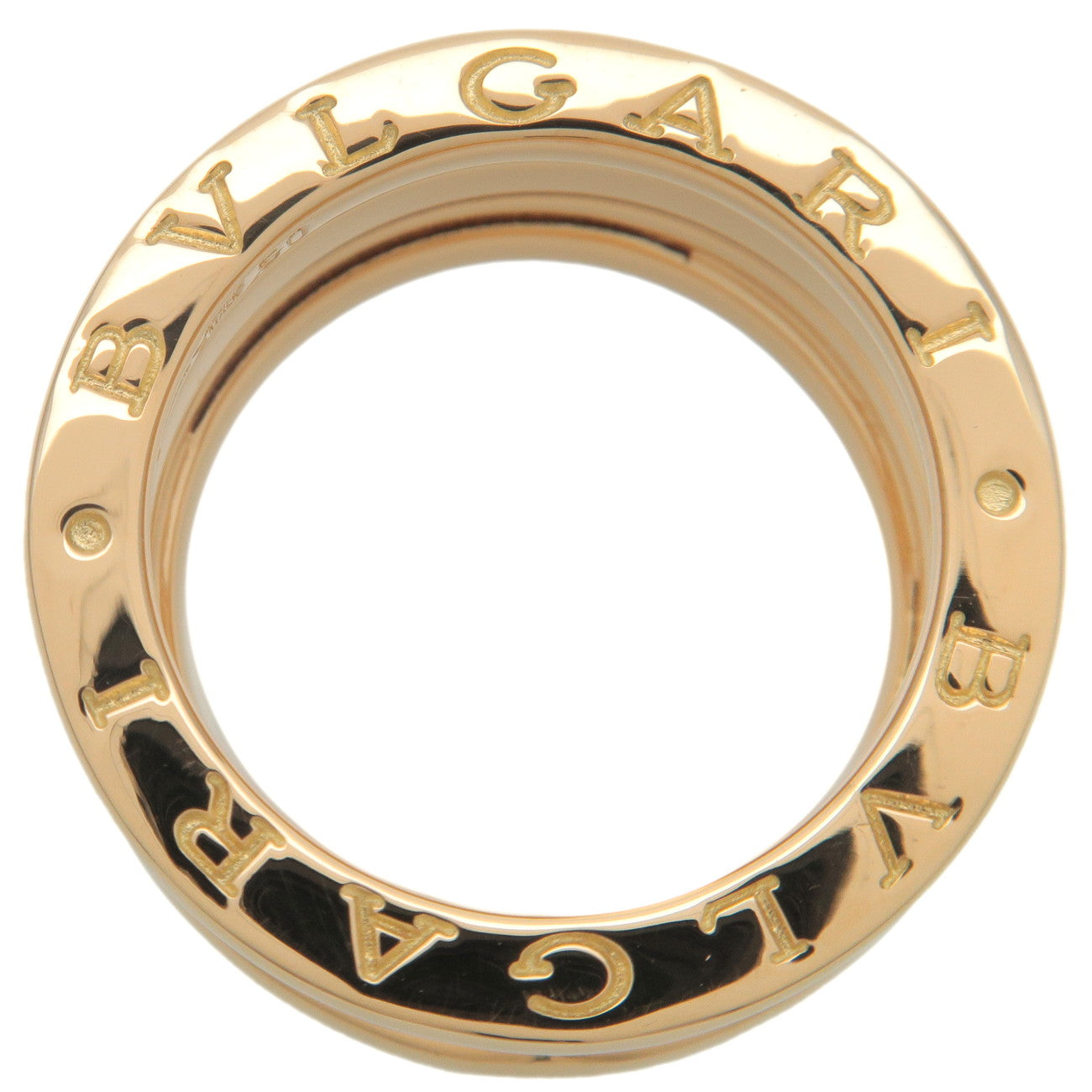 BVLGARI B-zero1 3 Band Ring K18 750 Yellow Gold #50 US5-5.5 EU50