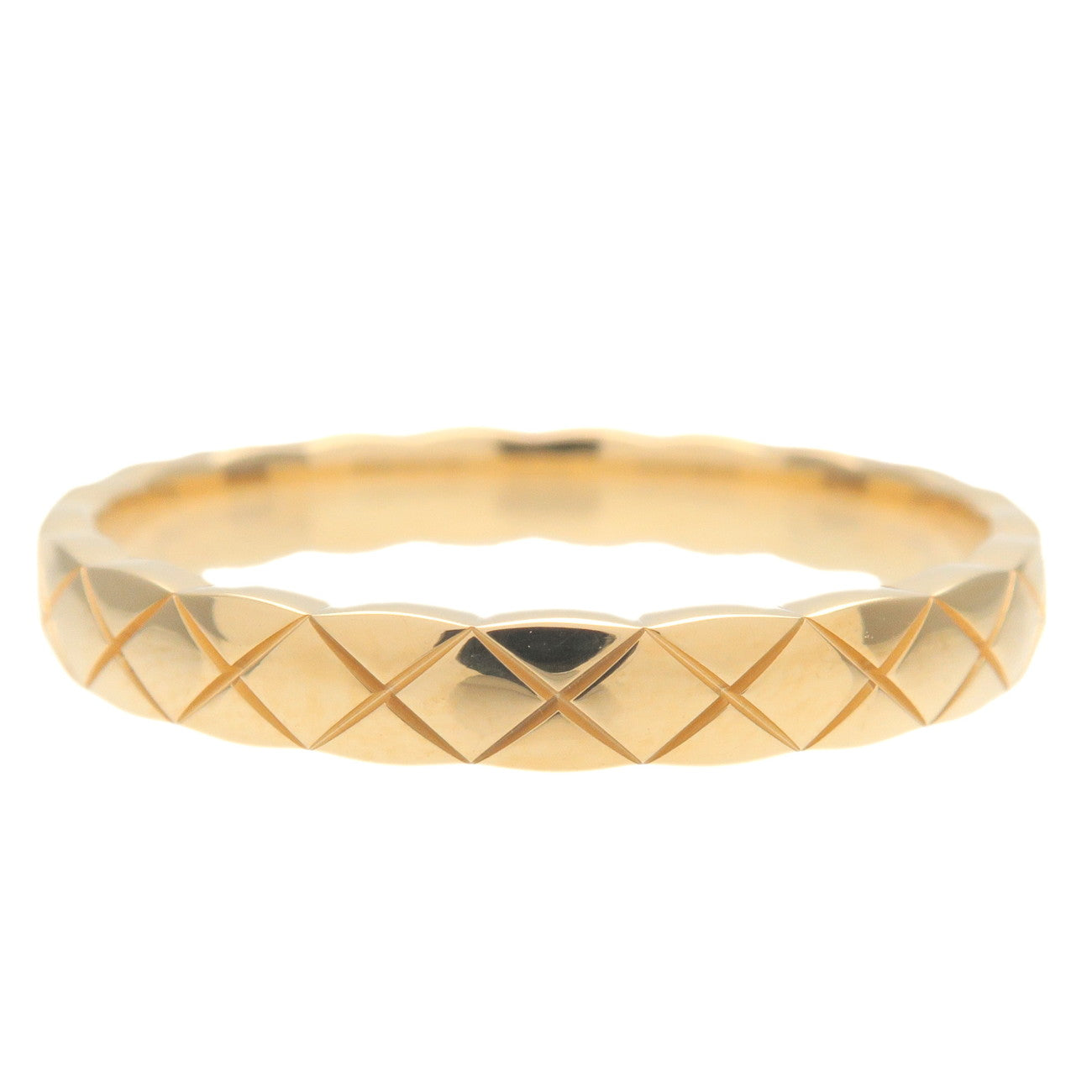 CHANEL COCO Crush Mini Ring K18 Yellow Gold #61 US9.5 EU61 HK21