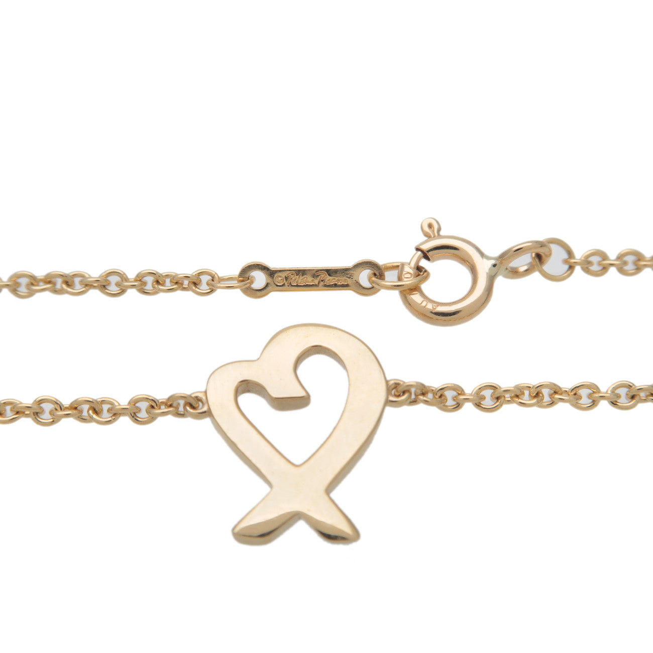 Tiffany&Co. Loving Heart Bracelet K18YG 750YG Yellow Gold