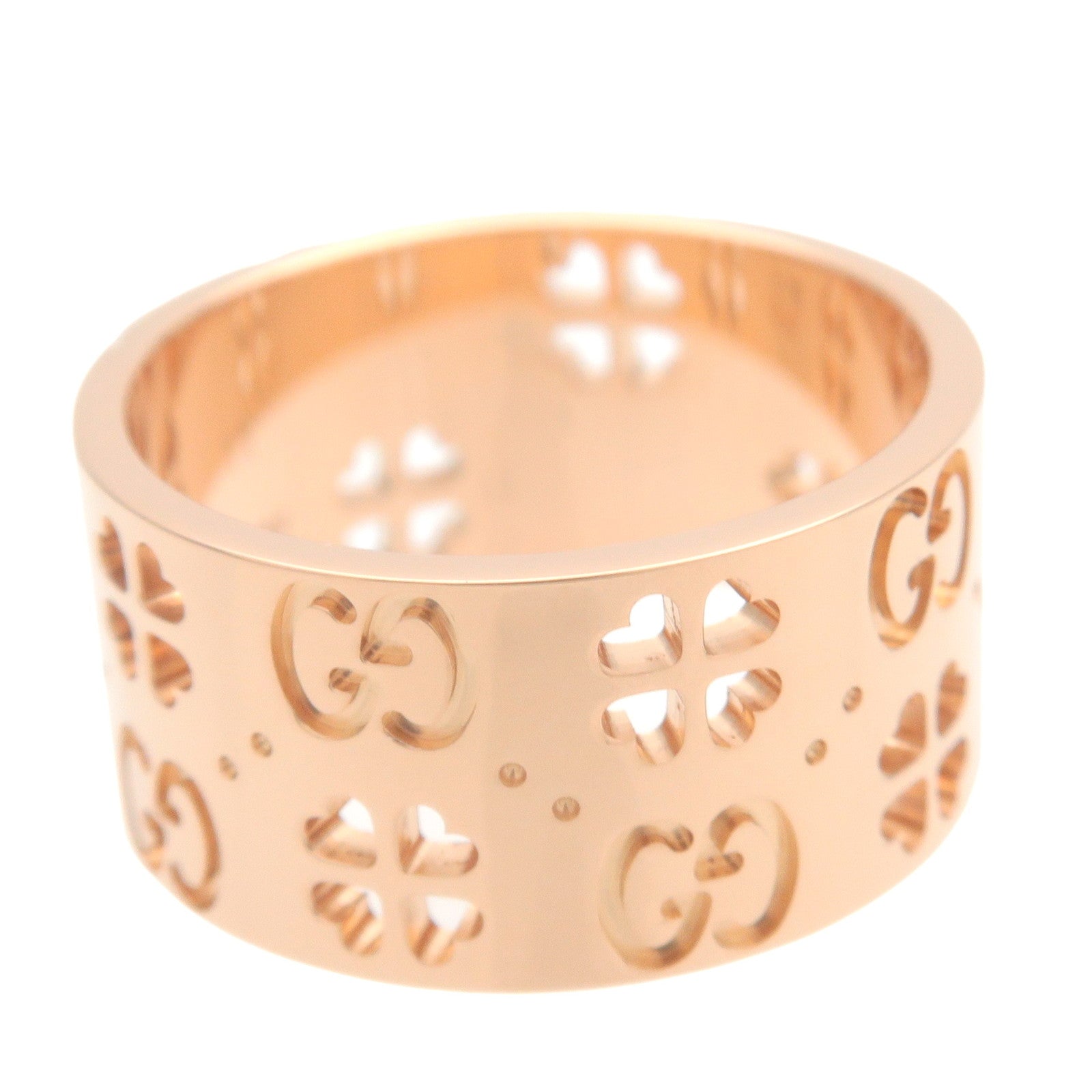 GUCCI Icon Amore Forever Ring K18PG 750PG Rose Gold #11 US5.5