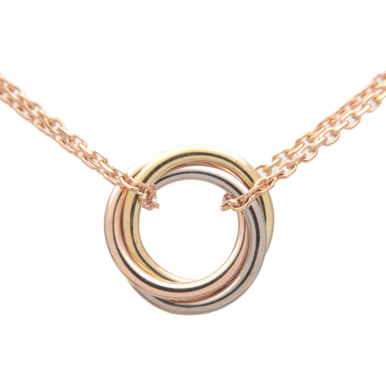 Cartier Sweet Trinity Necklace K18 750 Yellow/White/Rose Gold