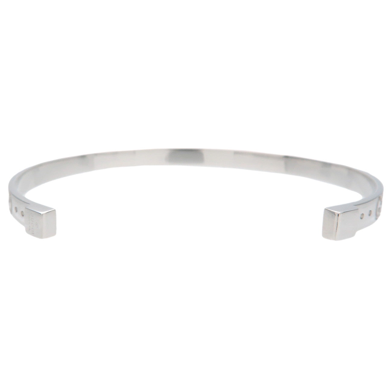 GUCCI Icon Open Bangle Blacelet #15 K18WG 750WG White Gold