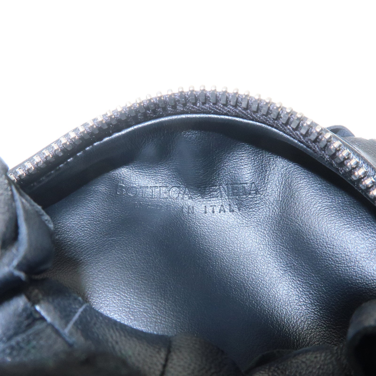 BOTTEGA VENETA Mini Jodie Intrecciato Leather Bag Black 651876