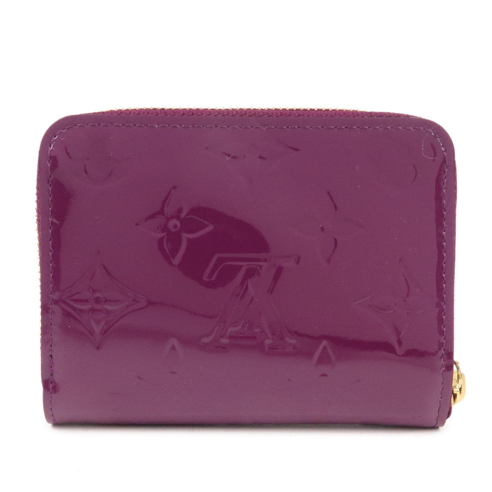 Louis Vuitton Monogram Vernis Zippy Coin Case Amethyst M90143