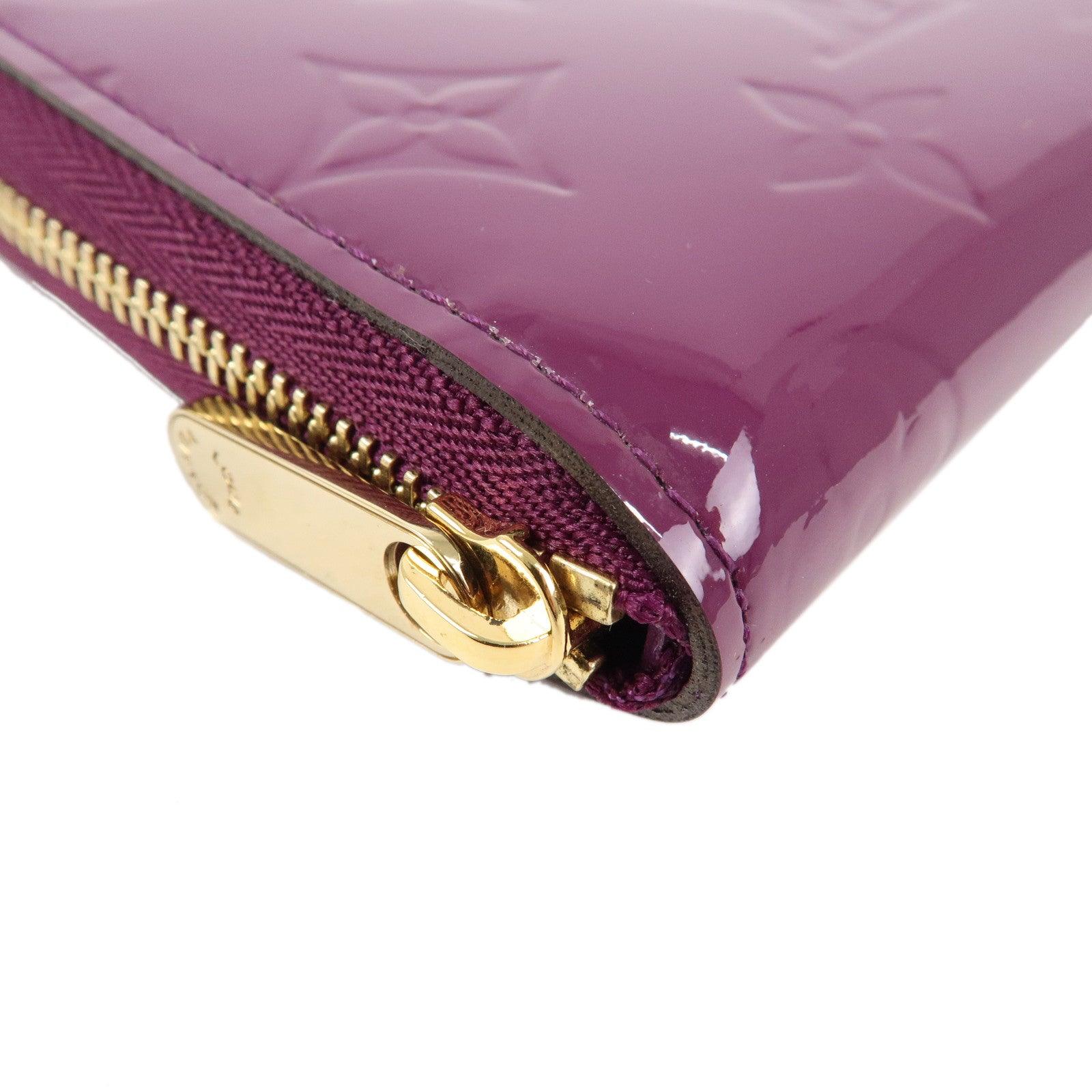 Louis Vuitton Monogram Vernis Zippy Coin Case Amethyst M90143