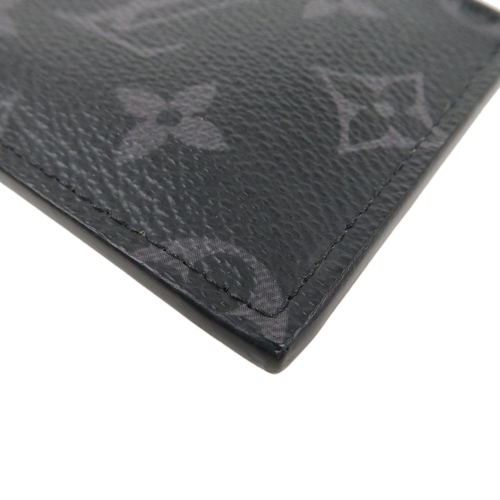 Louis Vuitton Mono Eclipse Fragment Case Card Holder Black M30271