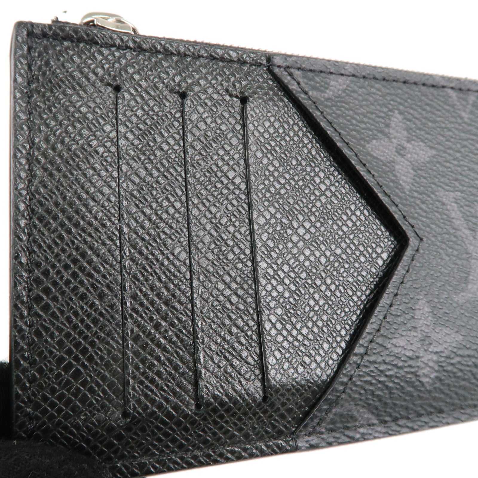 Louis Vuitton Mono Eclipse Fragment Case Card Holder Black M30271