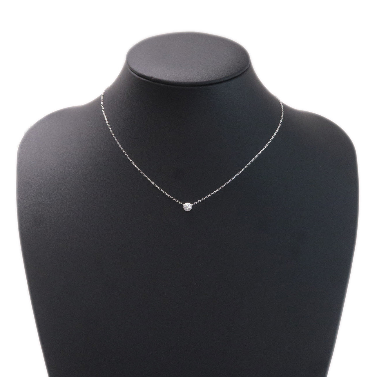 Cartier Diamants Lﾃｩgers Necklace LM Diamond 0.19ct K18 White Gold