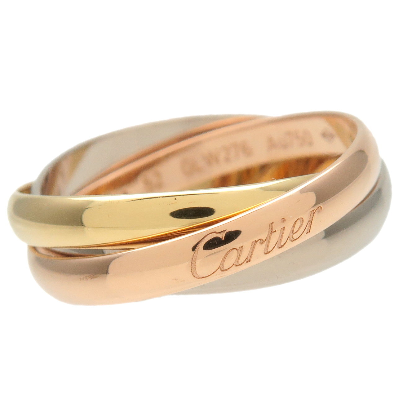 Cartier Trinity Ring SM K18 750YG/WG/PG #52 US6-6.5 EU52.56 HK13