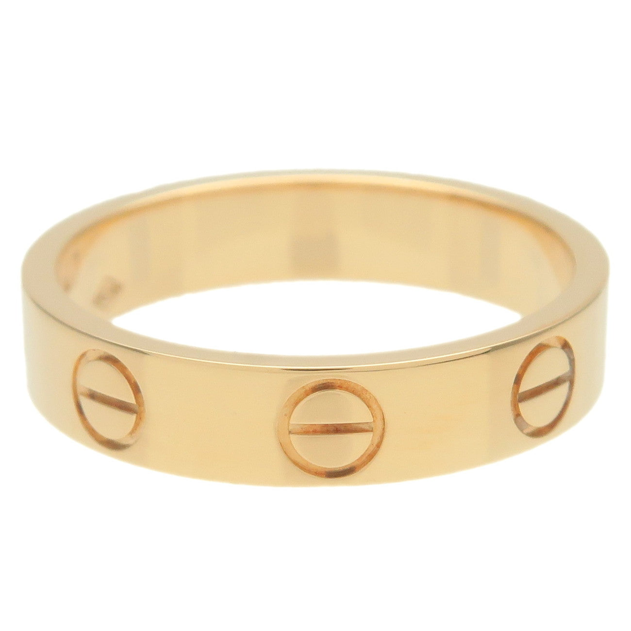 Cartier Mini Love Ring K18YG 750YG Yellow Gold #47 US4 EU47 HK8.5