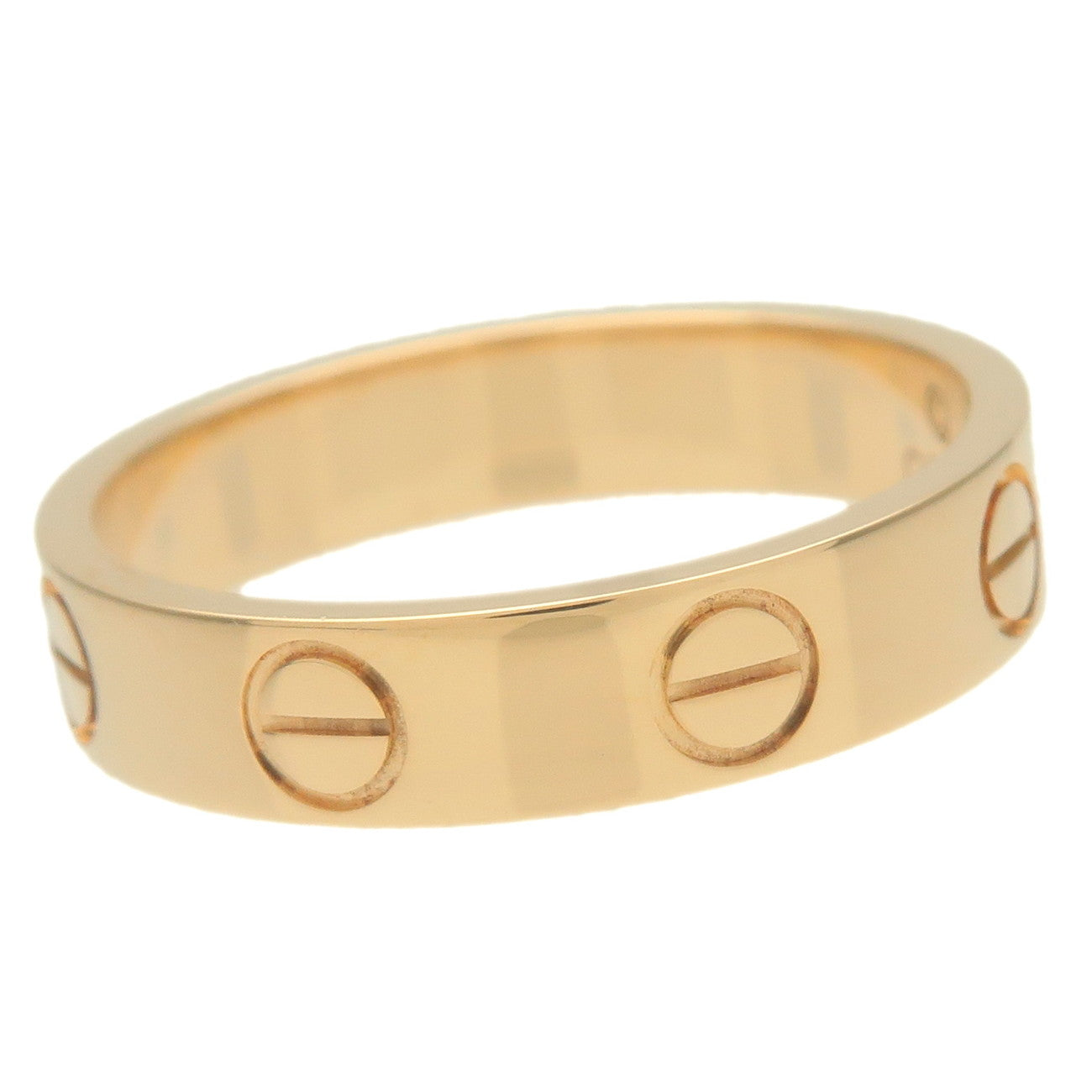 Cartier Mini Love Ring K18YG 750YG Yellow Gold #47 US4 EU47 HK8.5