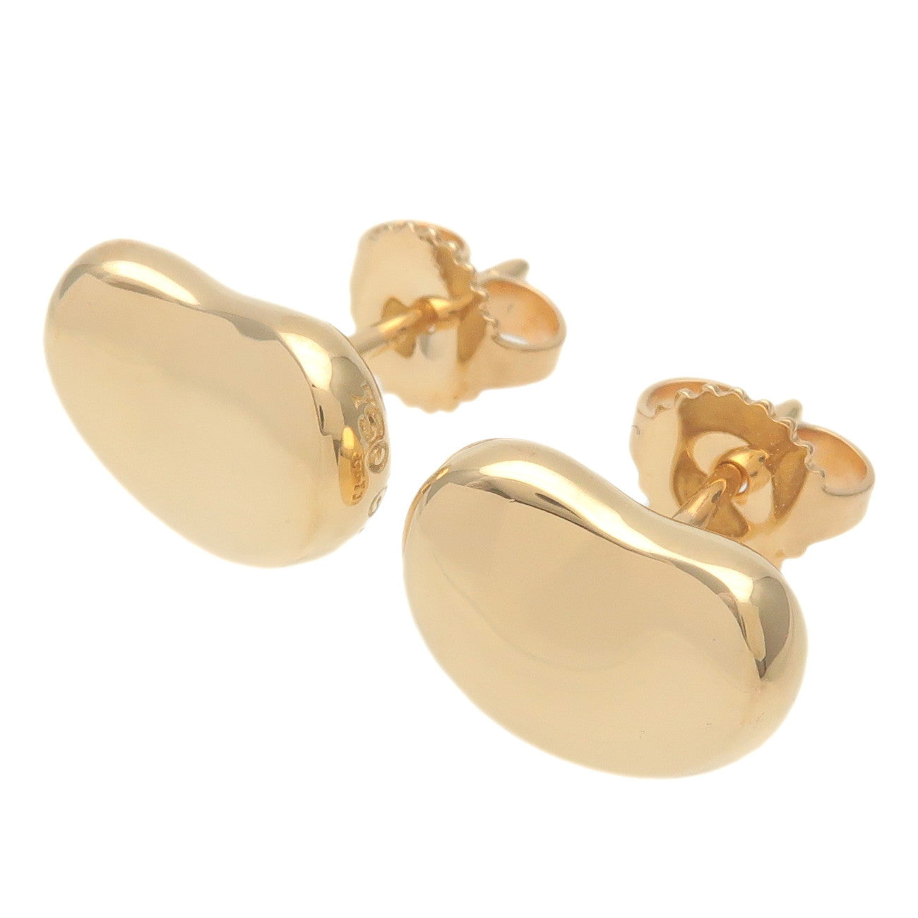 Tiffany&Co. Bean Earrings K18YG 750YG Yellow Gold