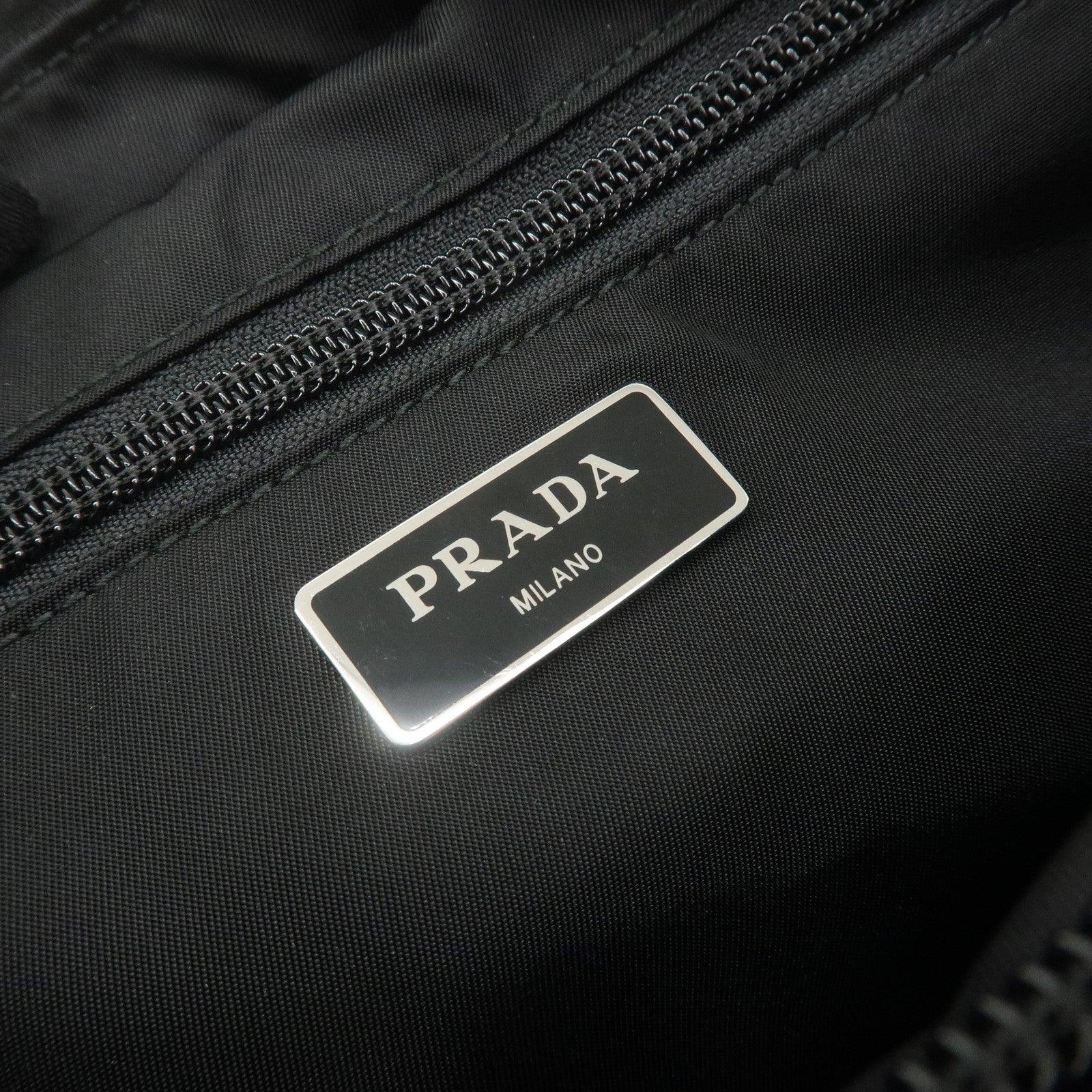 PRADA Logo Nylon Waist Bag Belt Bag Fanny Pack Black 2VL001