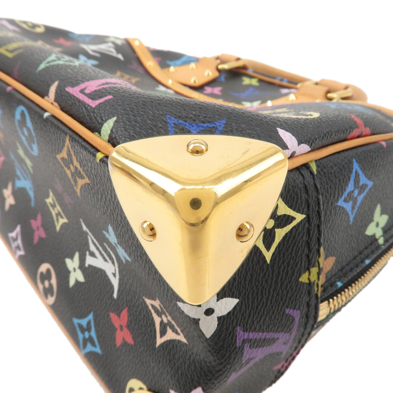 Louis Vuitton Monogram Multi Color Trouville Hand Bag Noir M92662