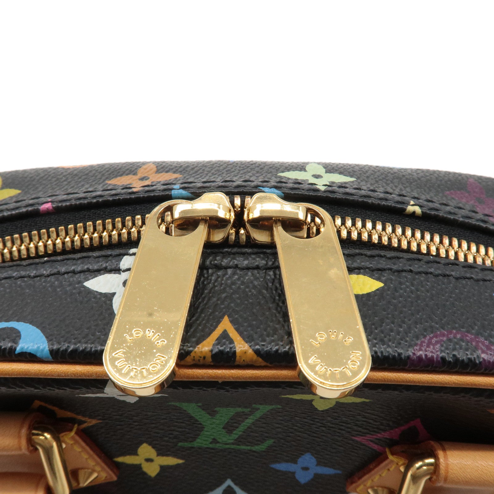 Louis Vuitton Monogram Multi Color Trouville Hand Bag Noir M92662