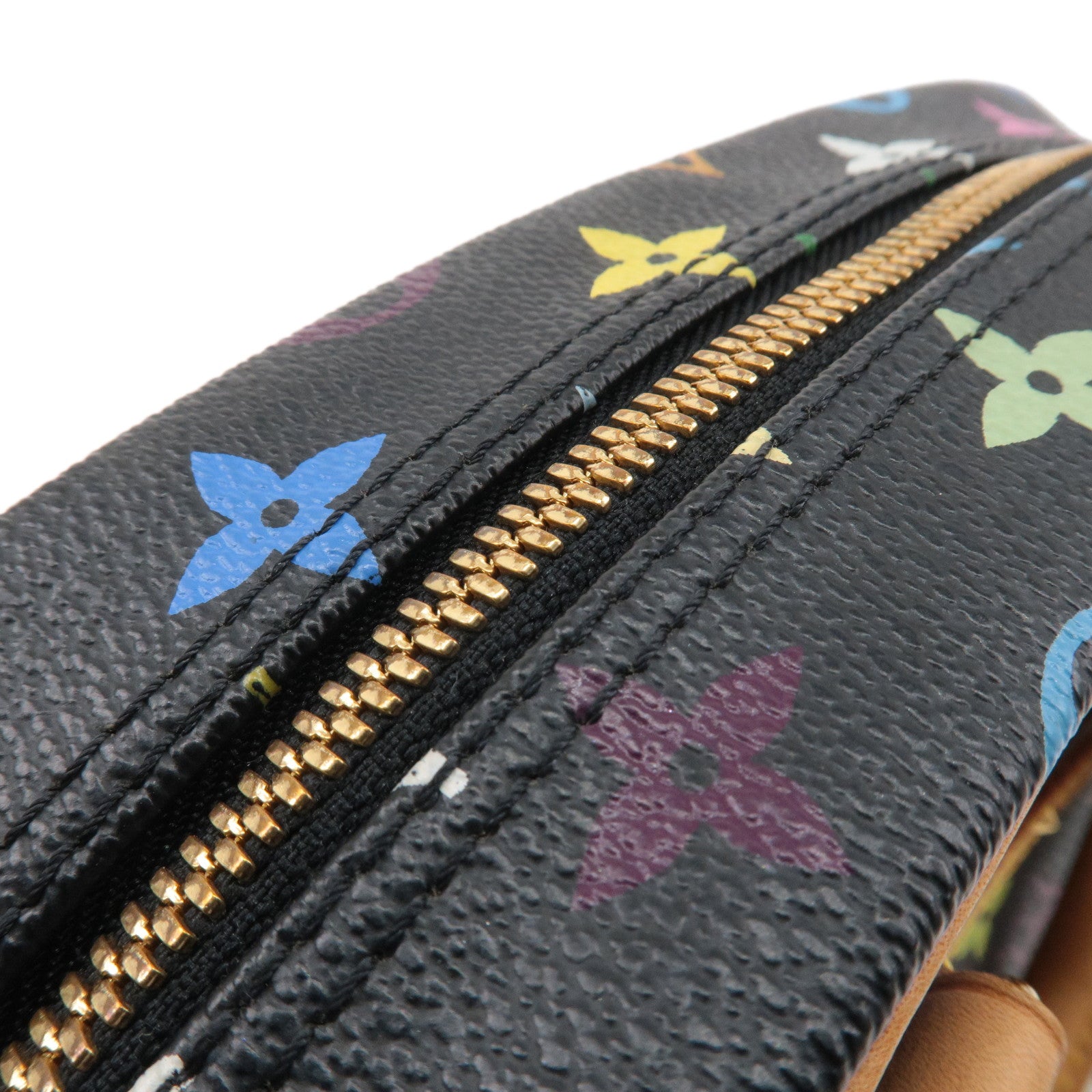 Louis Vuitton Monogram Multi Color Trouville Hand Bag Noir M92662