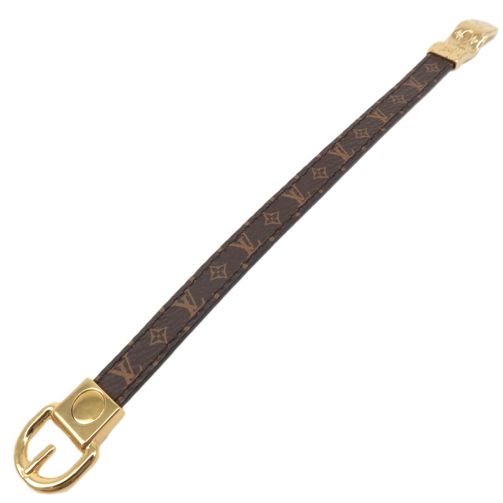 Louis Vuitton Monogram Fasten Your LV Bracelet Size 17 M6170F