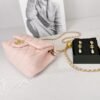 Chanel 23K Light Pink Pearl Crush Square Mini with Antique Gold Hardware.